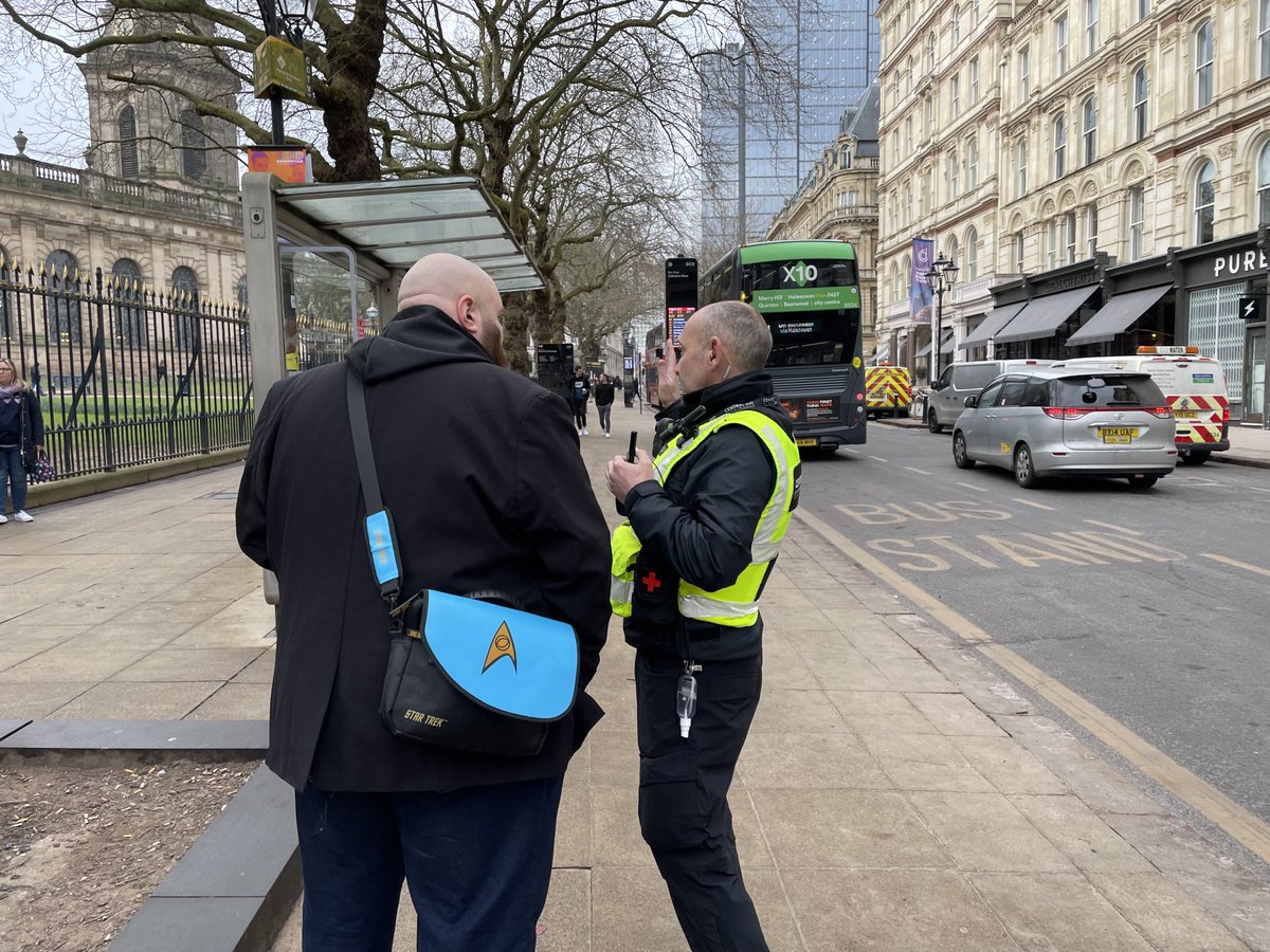 Early morning patrols for the BID security team, assisting members of the public with directions.