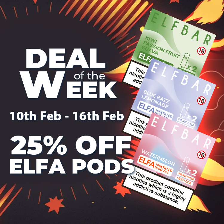 Shopping for ELFA pods just got 25% cheaper!

Take advantage of this cracking deal before it ends on 16th February 2023 🏃‍♂️💨

pulse.ly/g9aidbdtpl

AquaVape products may contain nicotine, only suitable for 18+
━━━━━━━━━━━━━━━━
#vapelife #elfa #elfbar #vapesale