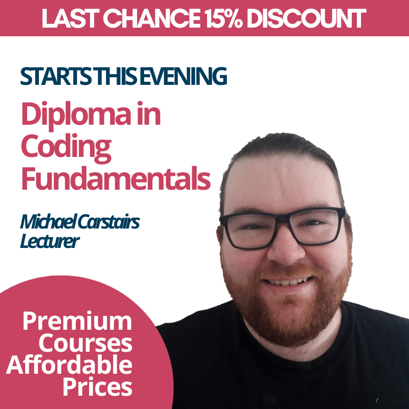 CityColleges's tweet image. ***LAST CHANCE TO AVAIL OF 15% DISCOUNT OFF ALL DIPLOMAS - Use Code: lastchance15***
✔️Programmers with more than 5 years experience can earn up to €70K per year
✔️Demand for programmers continues to grow with expected growth of over 20%
#coding #codingfundamentals #IT