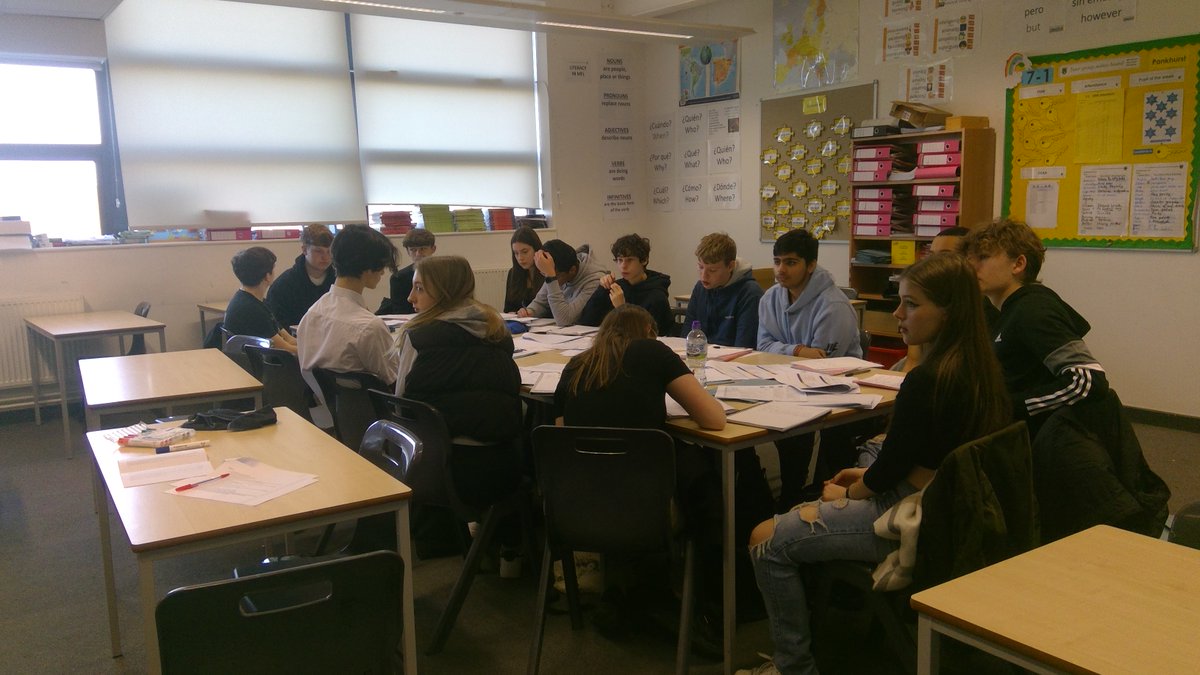 Great to see so many #Year11's in #school today for half-term #intervention sessions in #Spanish , #Art, #Geography , and #History . There are lots of sessions planned this week. A big #thanks to the #staff that are giving up their time to plan and deliver these sessions.