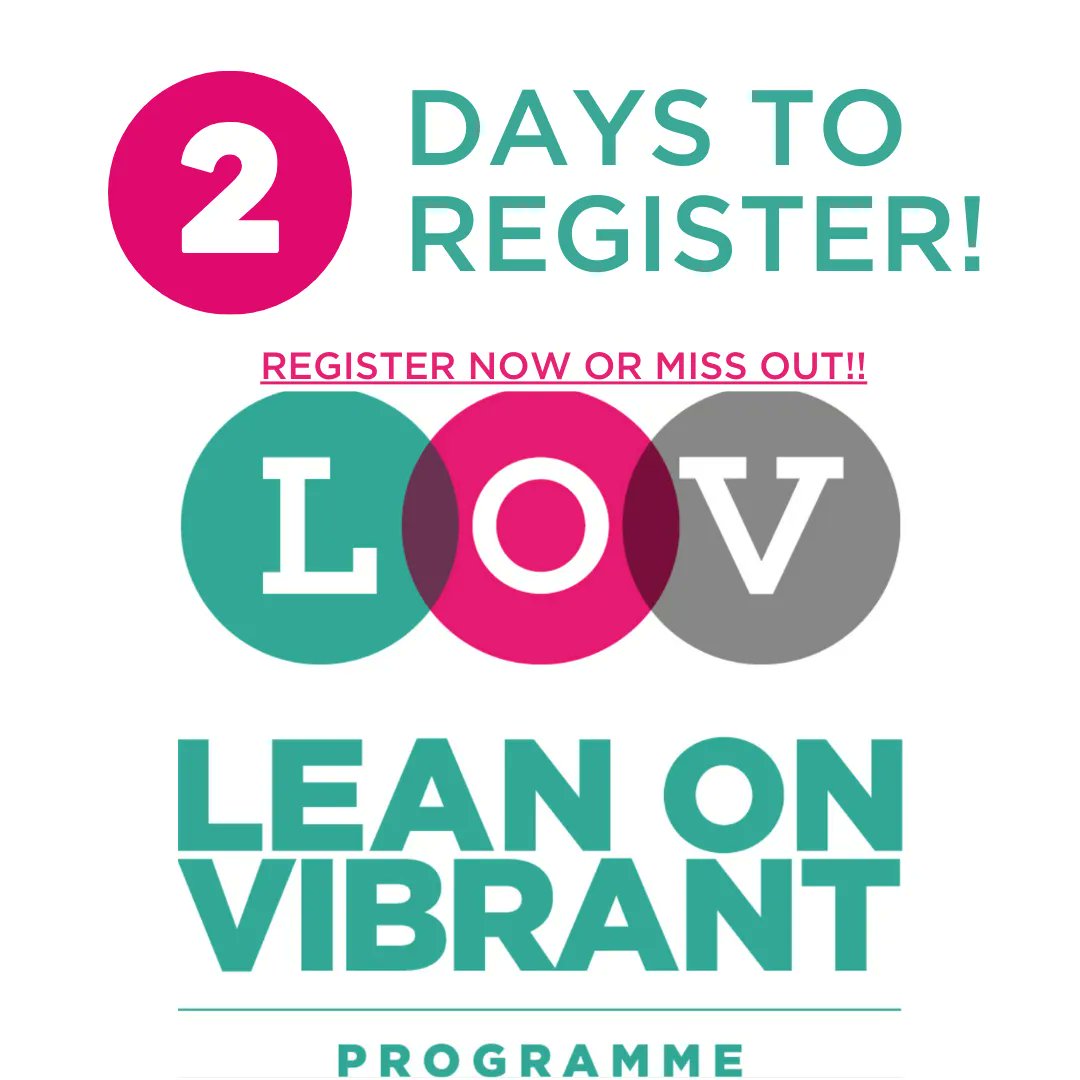 Tomorrow is D Day, registration closes on Tuesday at 5pm! So quick don't miss out!