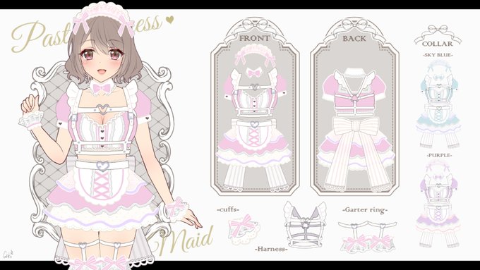 #えっちベルト がトレンドに入っていたので!
えっちベルト付きハーネスメイド服💕
大人気らしくMalymoon様で7色展開中😍全部可愛い!!
https://t.co/jy8euLP7tH 