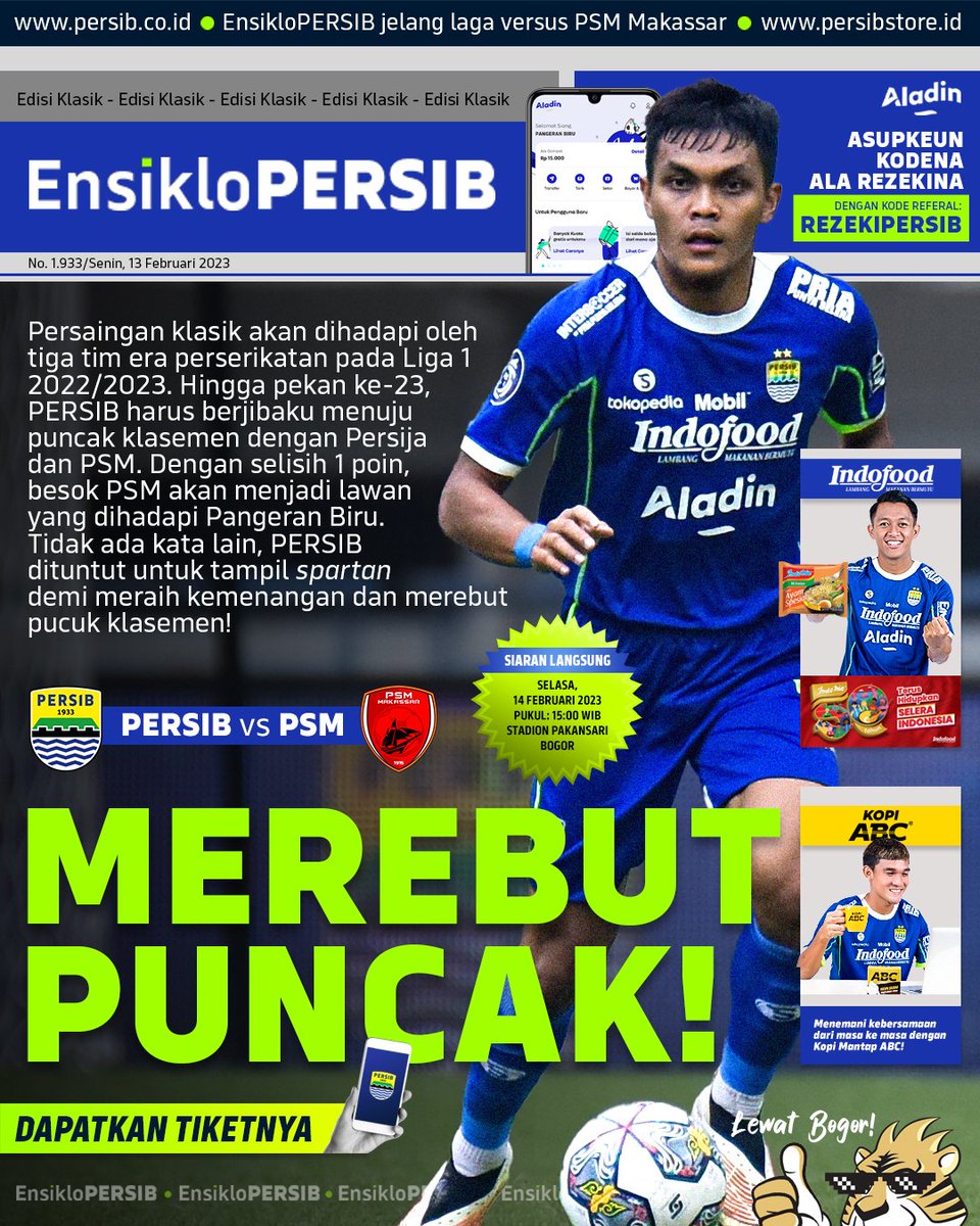Mungkin ini jadinya jika PERSIB yang sekarang diliput oleh media era 90an. 
Bernostalgia dengan yang klasik akan terasa lebih asik 💯

Bobotoh, sudah amankan tiket untuk laga klasik besok?

#PERSIB
