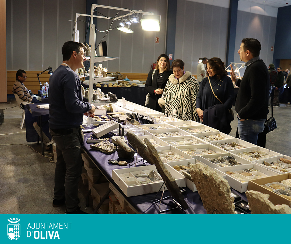 AjuntamentOliva's tweet photo. 👏👏El cap de setmana el Centre Polivalent d'Oliva va acollir la Fira del Mineral amb èxit de participació, on veïns, veïnes i curiosos pogueren gaudir dels expositors, tallers i xerrades al voltant del meravellós món dels fòssils i minerals.

 #AjuntamentdOliva https://t.co/Yd4vw5omh9