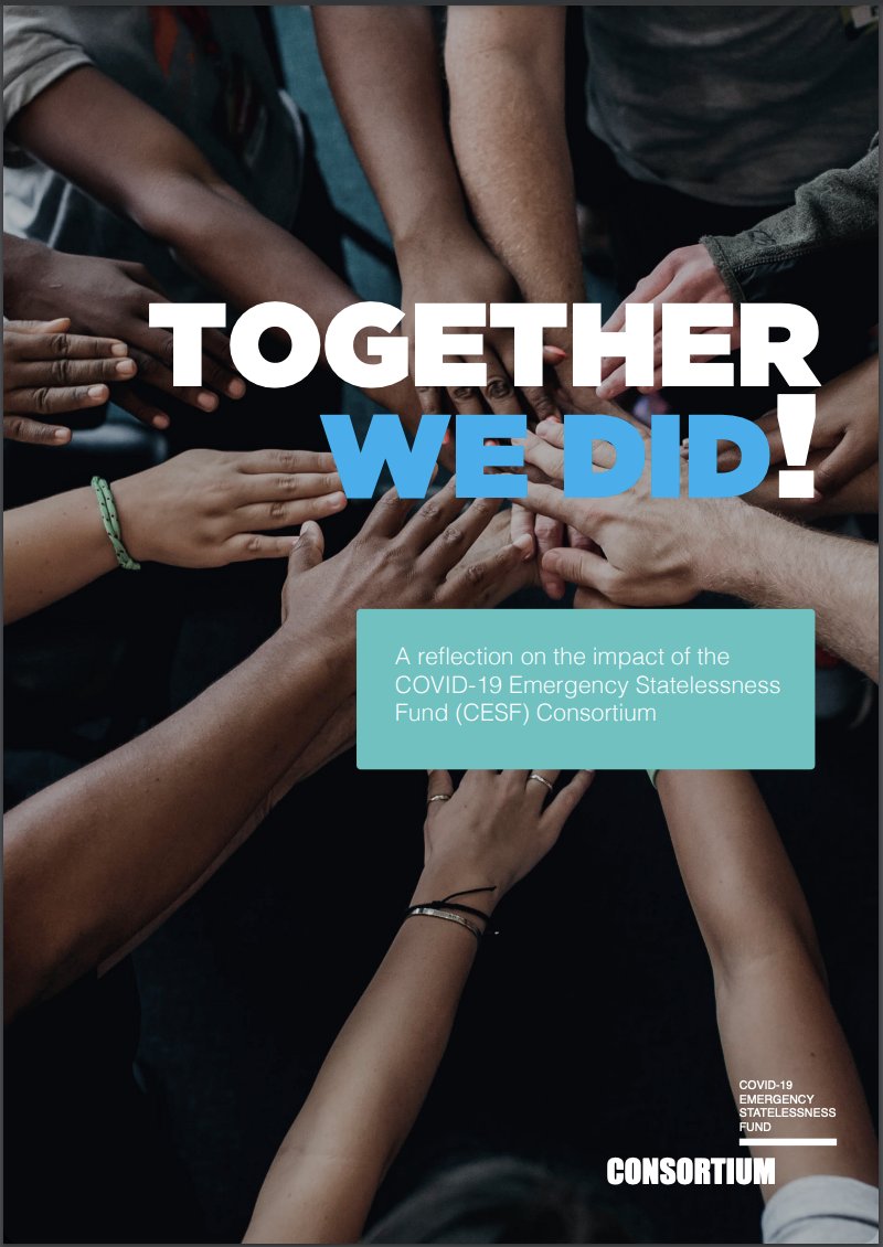 institute_si's tweet photo. 🔮 NEW: Explore our #TogetherWeDid Report to learn about the impacts of the #COVID19 Emergency #Statelessness Fund (CESF) & Consortium & find out what the future holds for the CESF to continue helping #StatelessCommunities 👉🏼 https://t.co/fBkUozFIfm https://t.co/bx352Nv2Vn