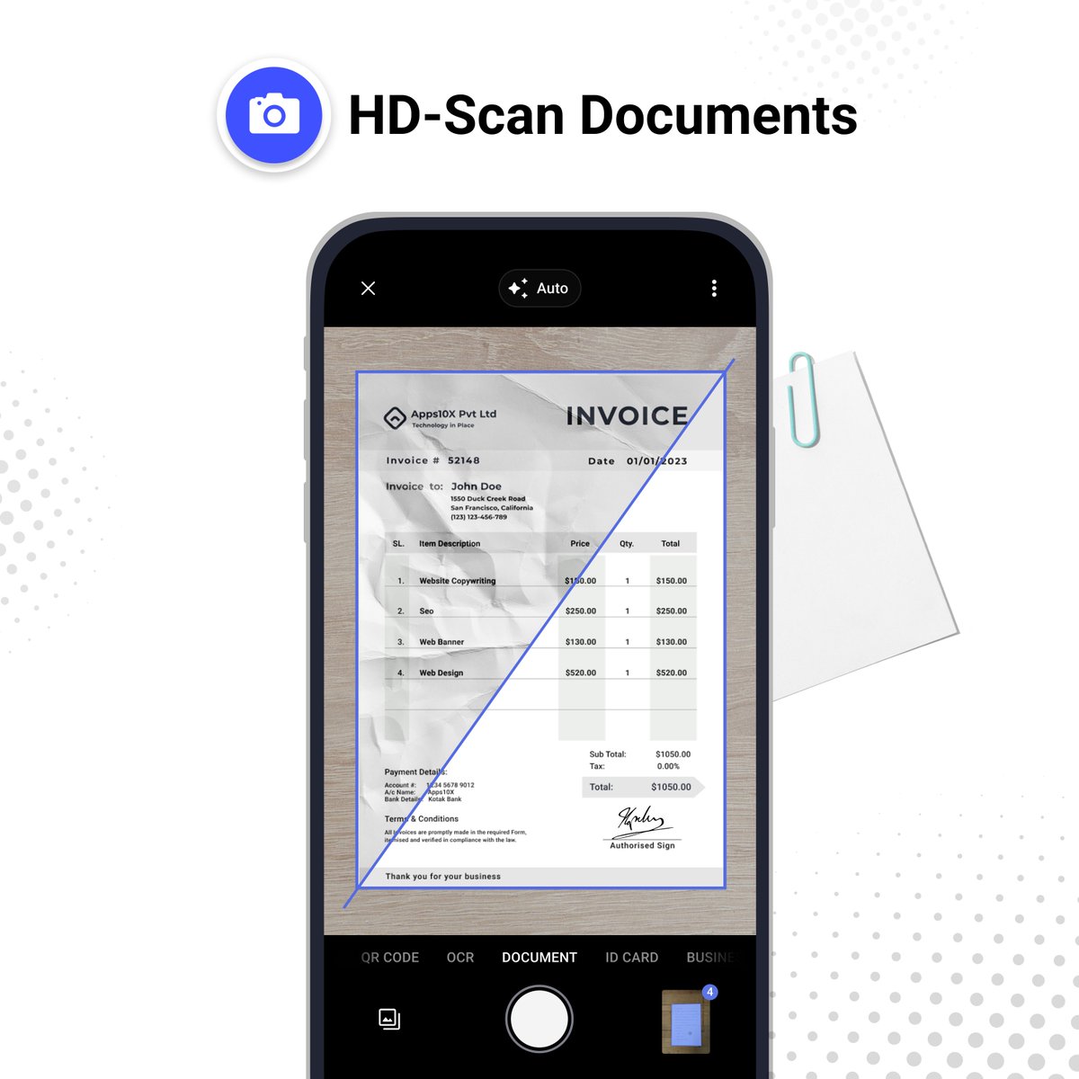 scanit_app's tweet photo. Transform your physical documents into crystal clear digital masterpieces with SCANit’s HD Scan feature.

Download the best Scanner App using the link:
https://t.co/31I1E2NJaQ

#Scanner #docscanner #PdfScanner #mobilescanner #scannerapp #pdfscannerapp #docscannerapp #scanit https://t.co/rpGOAuIbHS