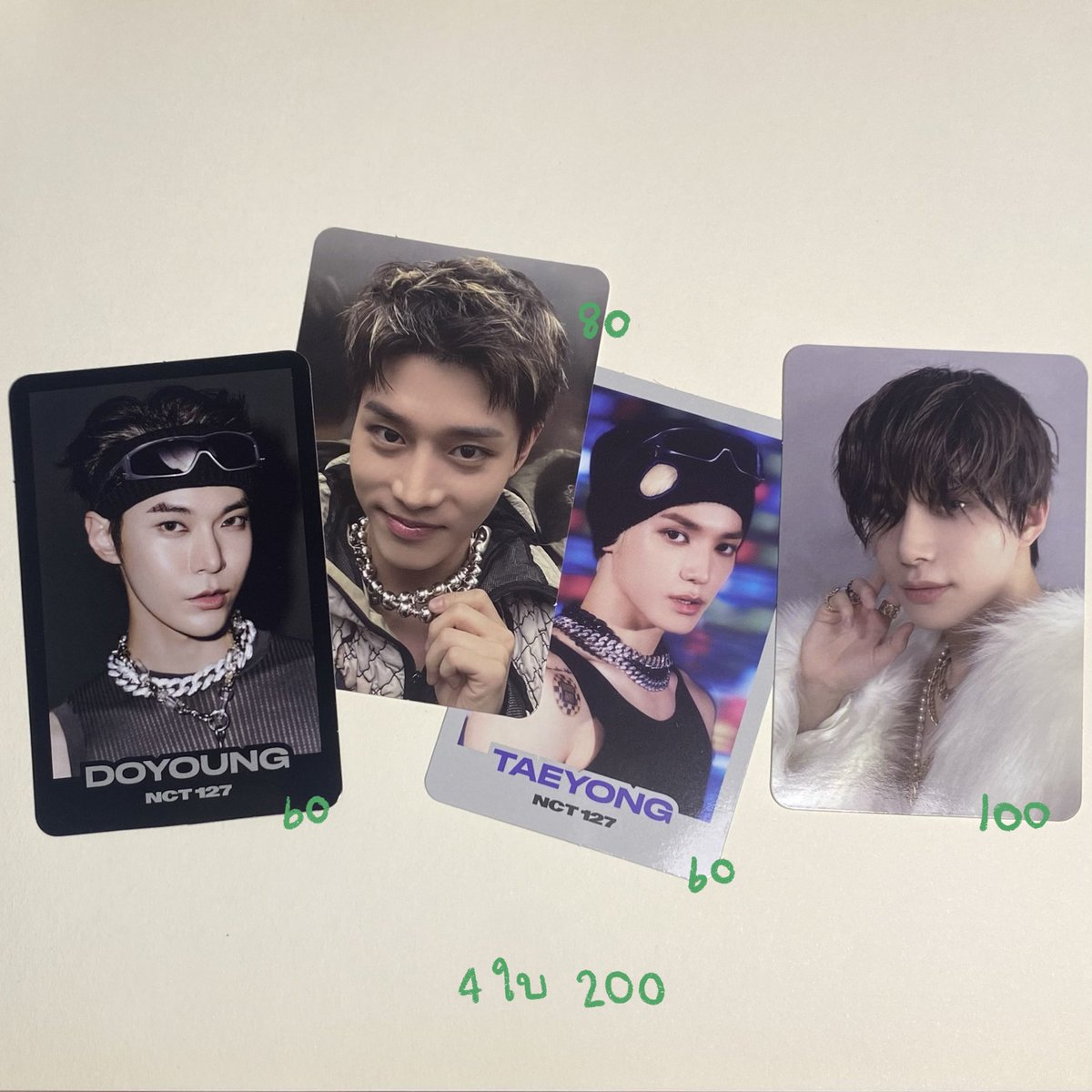 sammsaen's tweet image. พร้อมส่ง ★☆☆ ‘ รวมส่งแล้วคับบ 💐

⟡ เจโน่ anniversary 300฿
⟡ เจโน่ digi candy 150฿

⟡ Trading A , C โดยอง แทอิล แทยง จองอู
 : เหมา 200 ฿

( #ตลาดนัดnct #ตลาดนัดnctdream )