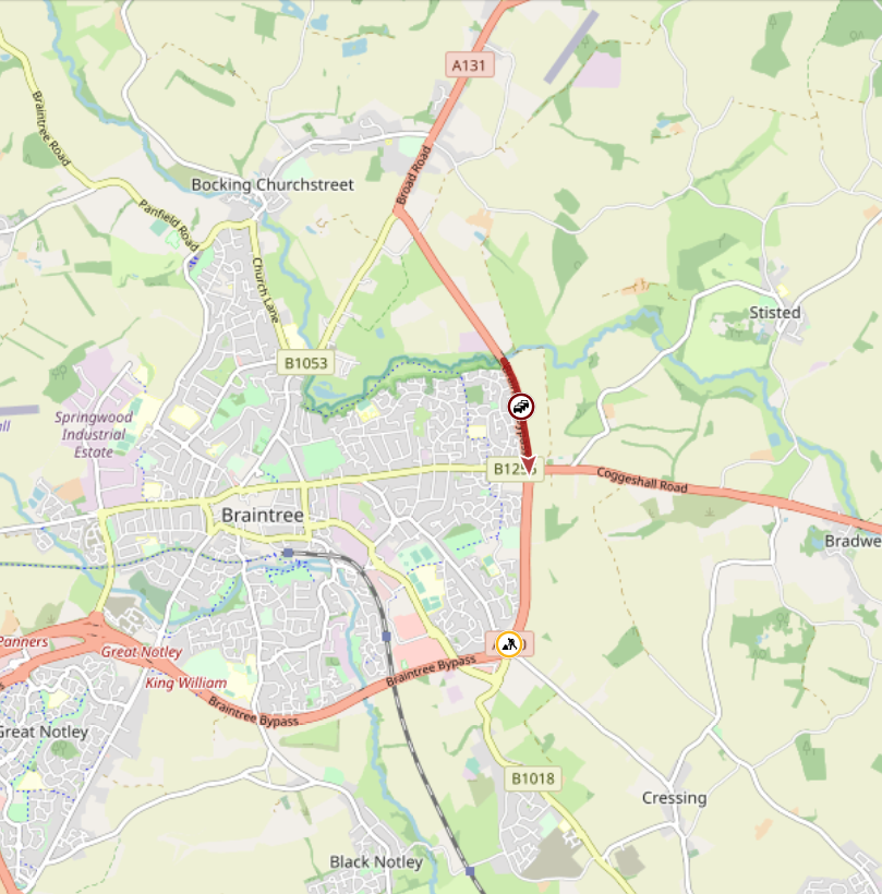 Actual Radio on Twitter "Essex_Travel Braintree A131 Southbound