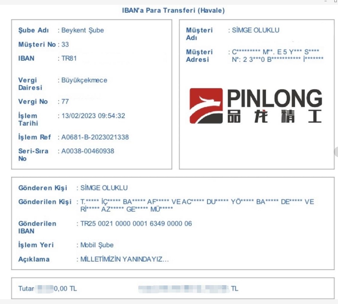 PINLONG olarak,deprem felaketini yaşayan kardeş Türk milletinin acısını paylaşıyoruz…Yardımlarımızı ulaştırdık#AFAD.As PINLONG,we share the pain of the brotherly Turkish people who has the earthquake disaster.We delivered our aid#AFAD
