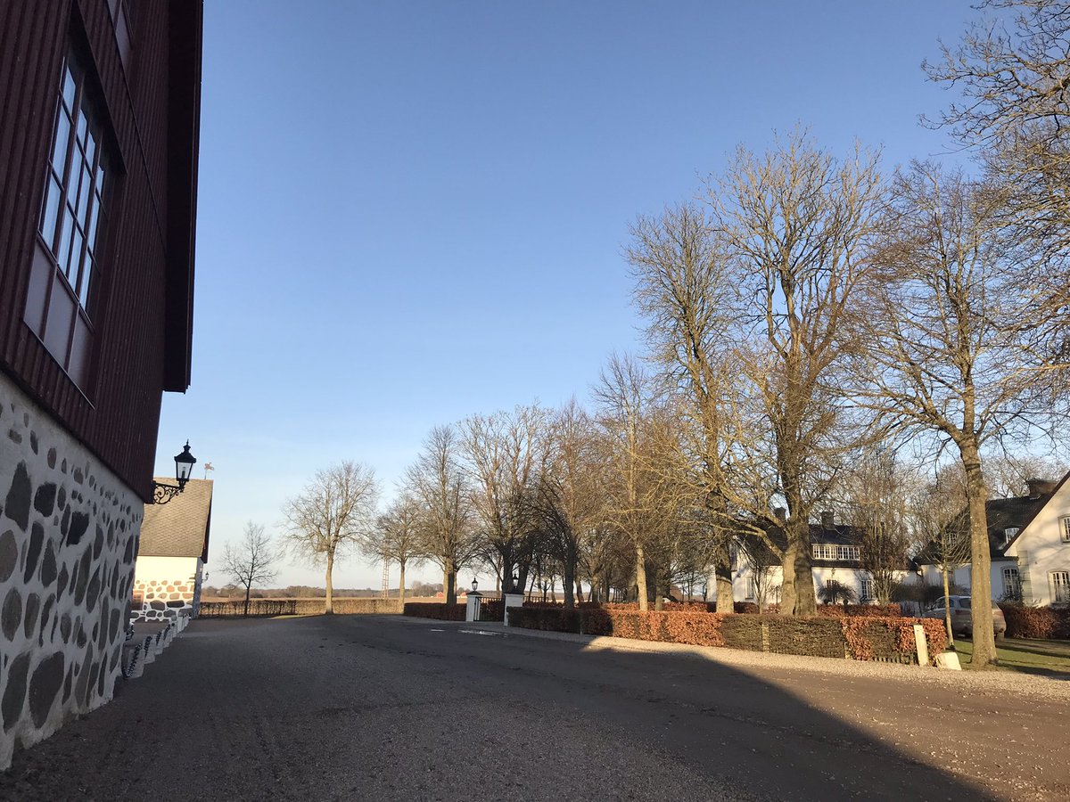 Lovely weather during todays study visit with students!