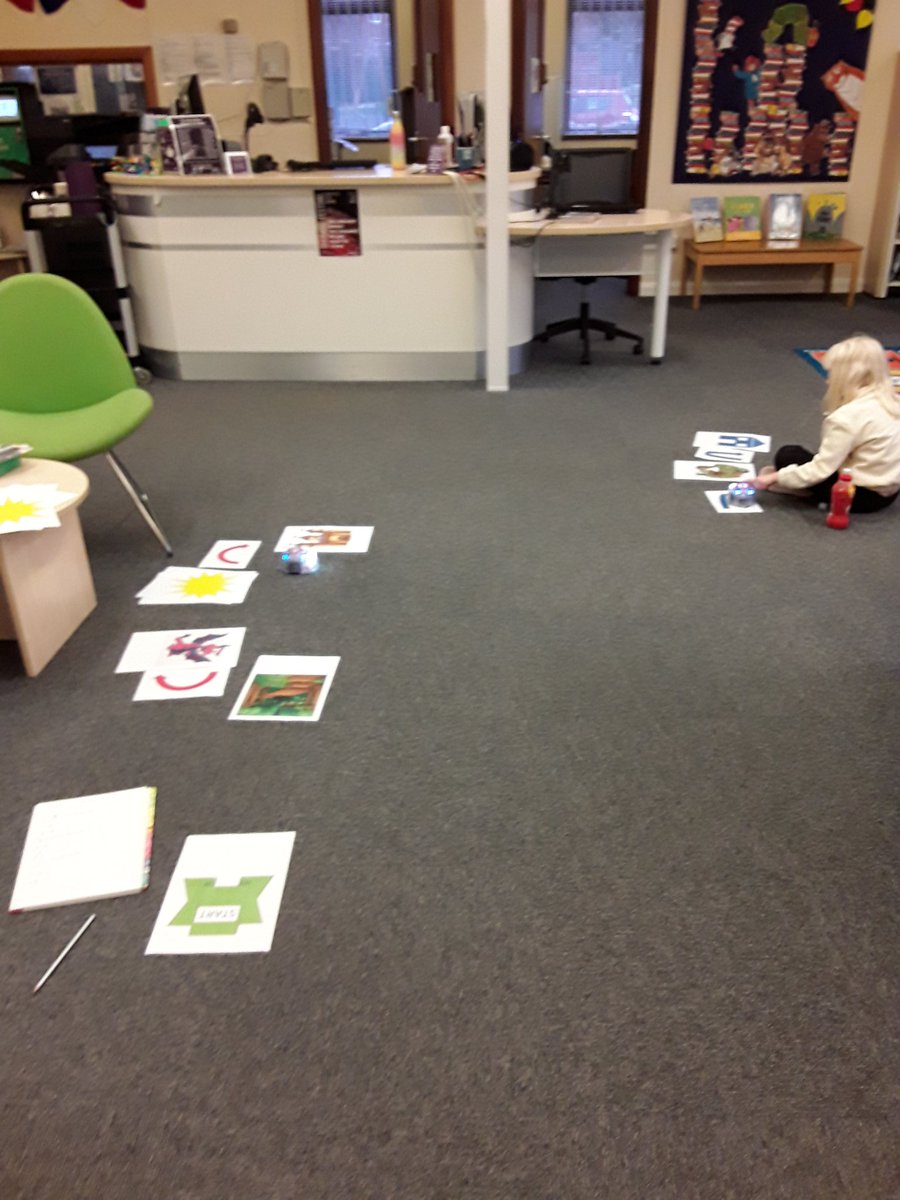 WFlibraries's tweet image. Today at Stanley library we played with Blue-bot and used images to create our own stories. #WFlibraries