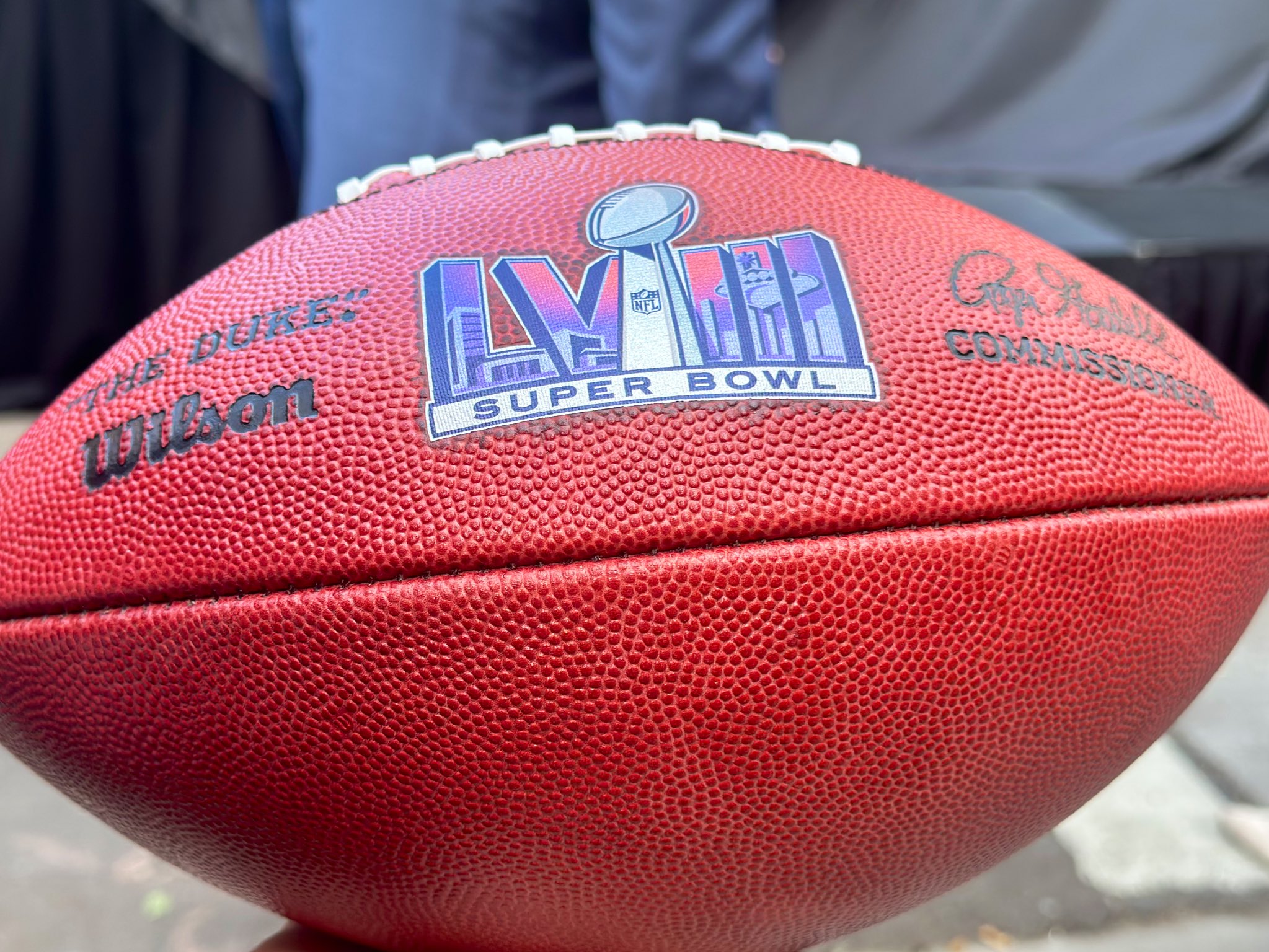 Las Vegas Super Bowl Host Committee on X: HERE IT IS! The official logo  for Super Bowl LVIII. #ItsHappeningHere  / X