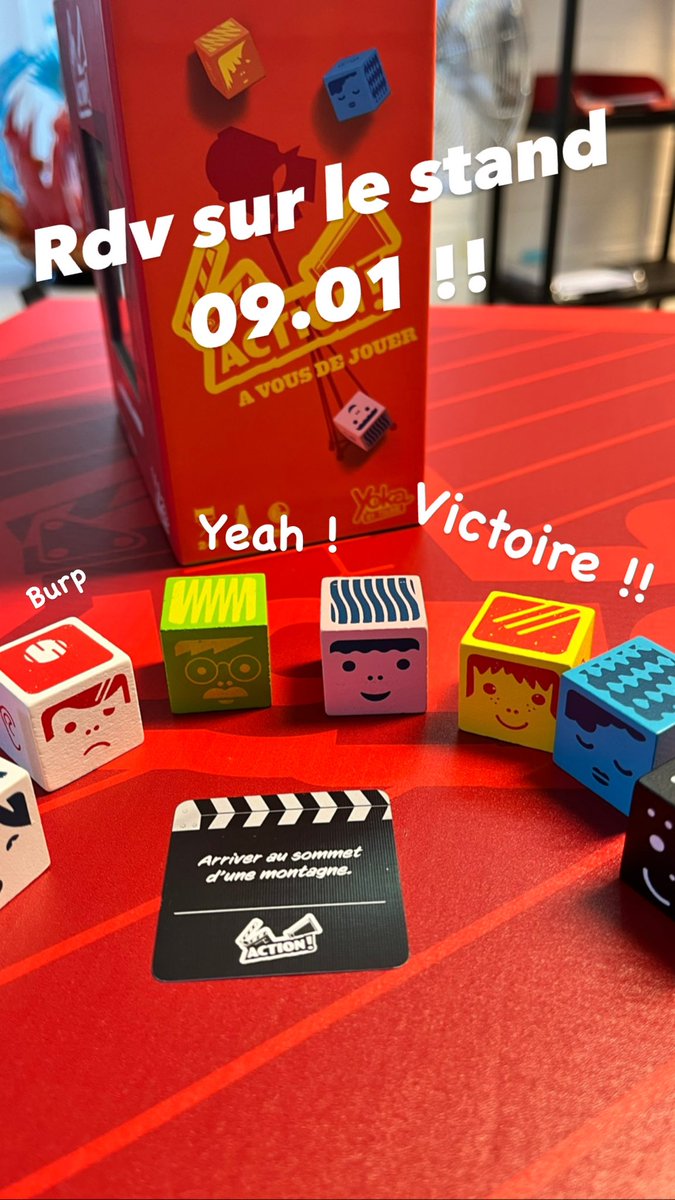 Lors du <a href="/fijcannes/">Festival International des Jeux</a>, ça sera la première sortie de nos petits personnages d’Action!

Du coup, pour les rassurer on vous fera jouer sur leurs grands frères 😅

Rendez-vous sur le stand 09.01 !!

#fij23 #j2s