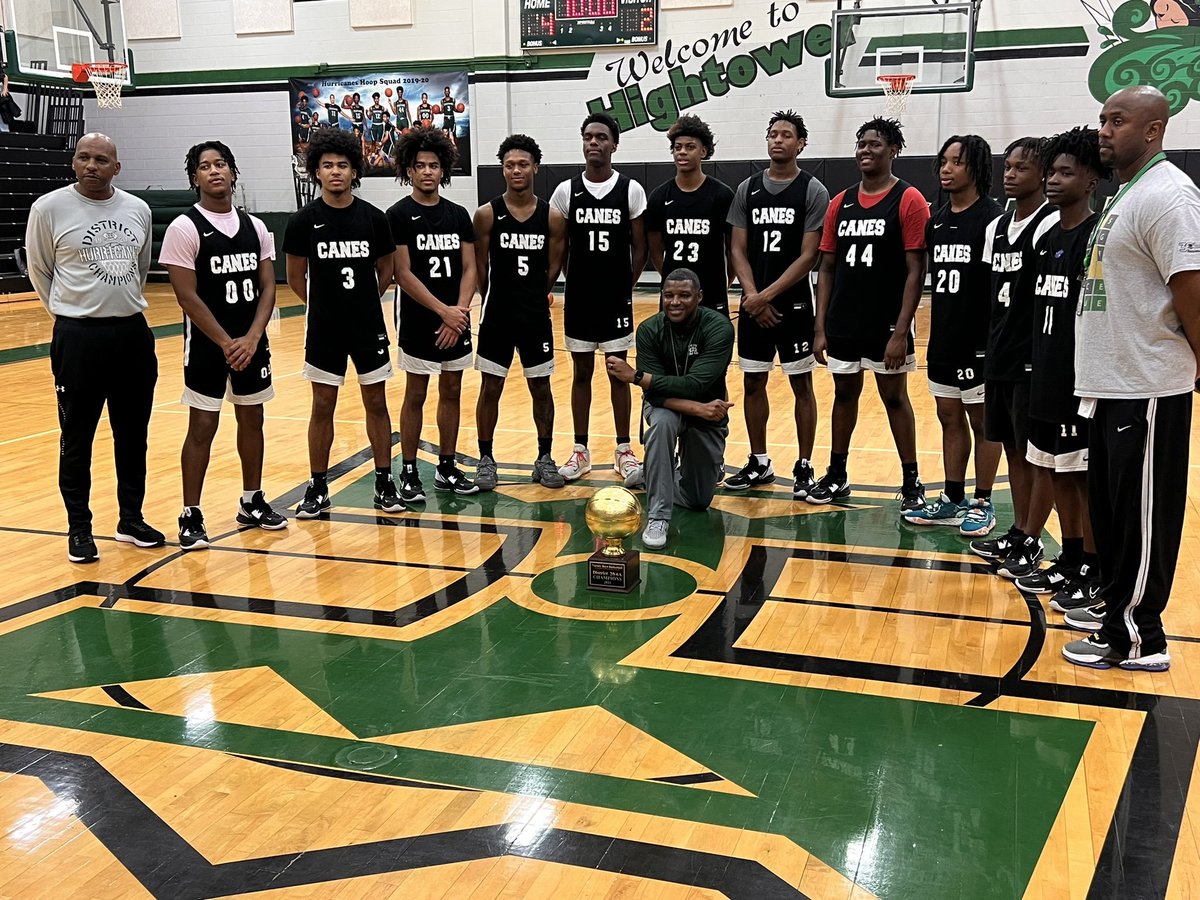 Congrats to Coach Woods,  coaching staff, and the Hightower Hurricanes for their District 20-6A Boys Basketball District Title.  Good luck in the playoffs.