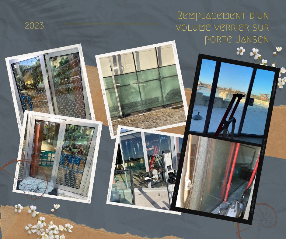 AtelierFl's tweet photo. Remplacement volume verrier sur porte Jansen.
Dimensions 1500x3000
Poids : 230 kg
Épaisseur : 40 mm
Contactez-nous ==> https://t.co/7WBHyMqxUa

#atelierfl #metallerie #serrurerie #serrureriemetallerie #verriereatelier https://t.co/pBQWchbrsO