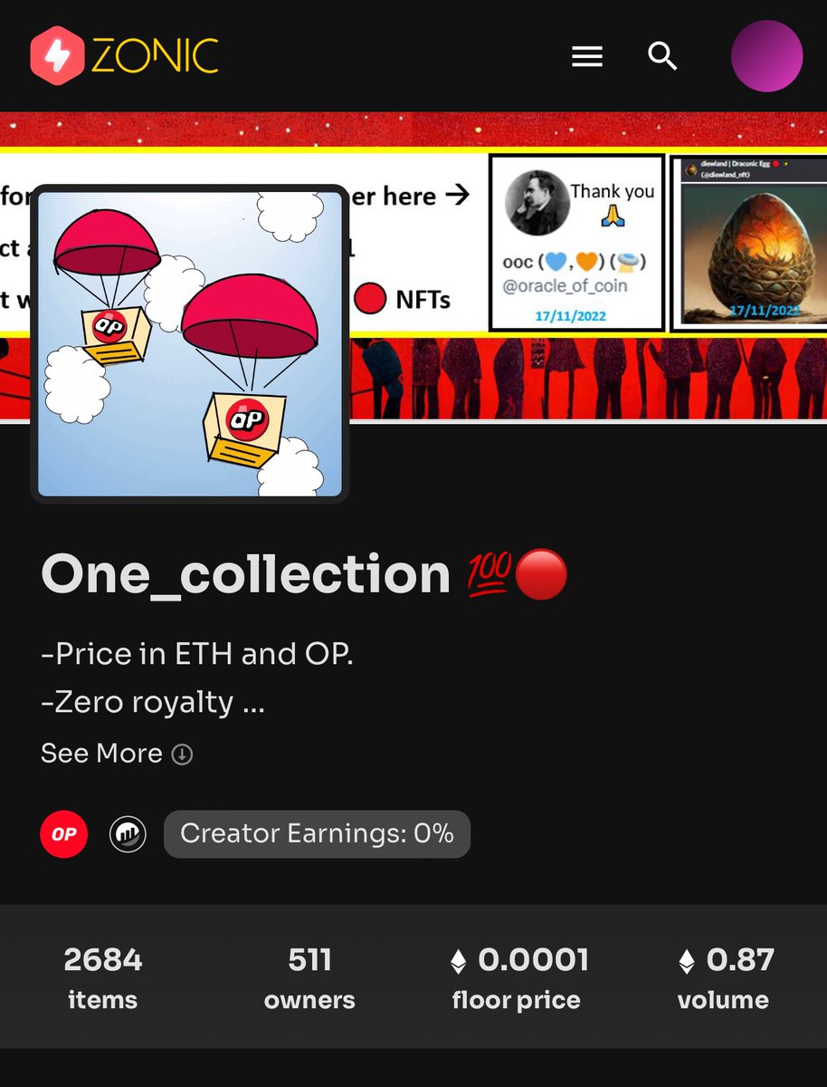 Start now!!! 🚀 #zonicapp #ZONIC  #optimismnft