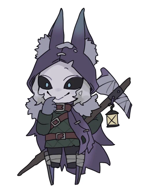 やっぱ描きたくなったので勢いでイタカくん描きましたふさふさでかわいい 