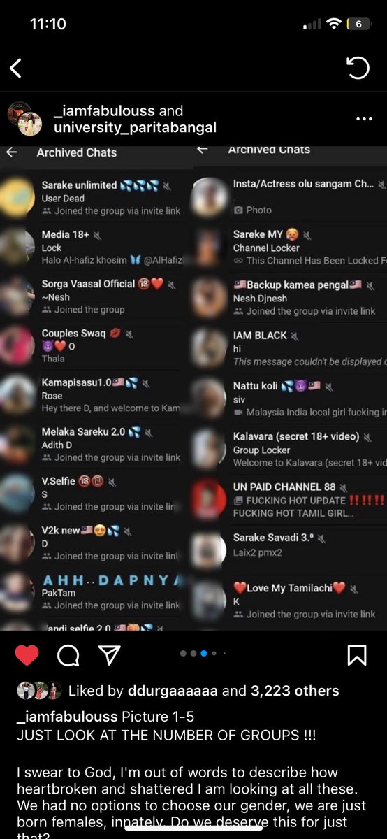 Meleenazzz's tweet photo. This will never end. Girls, for fuck sake don’t ever hesitate to cut ties with the ones in such groups. And yall men that have brains to not involve in these shits, please check on your friends/siblings phone and get their shits straight. https://t.co/mkhnpEOn8W