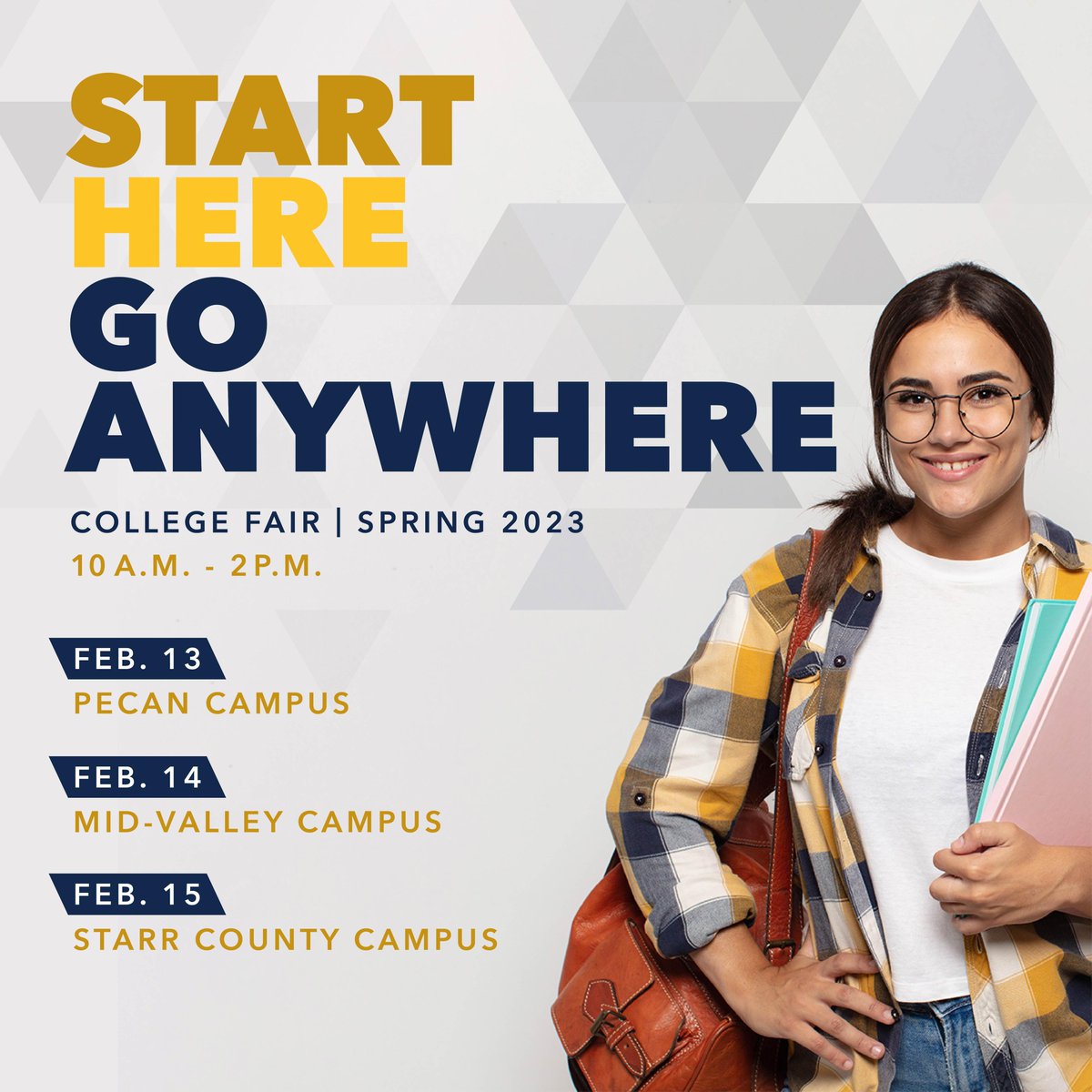 stcjaguars's tweet photo. Explore the opportunities you have by attending our College Fair that starts TODAY!🐆 🎓
#Collegefair #Spring2023 #STCcares https://t.co/cdPvkzRoLI