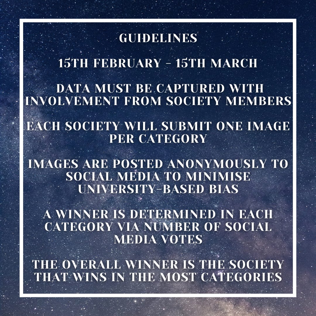 LY:MAN Alpha is a brand new competition between LUAstroSoc and UoYAstroSoc, designed to put each society's astrophotography skills to the test! 🔭🔭

🧵(1/3)