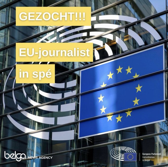 HansVDD's tweet photo. 🚨Ben je een beginnend #journalist en altijd al gefascineerd geweest door #Europa? Meld je aan voor een exclusieve driedaagse opleiding! Bezorg ons je cv vóór 27/02 via eutraining@belga.be
Meer info? https://t.co/OJzj0PsA2j
@Europarl_BE
@BelgaNewsAgency
#EUtraining #Belga https://t.co/Uie9Hea4su