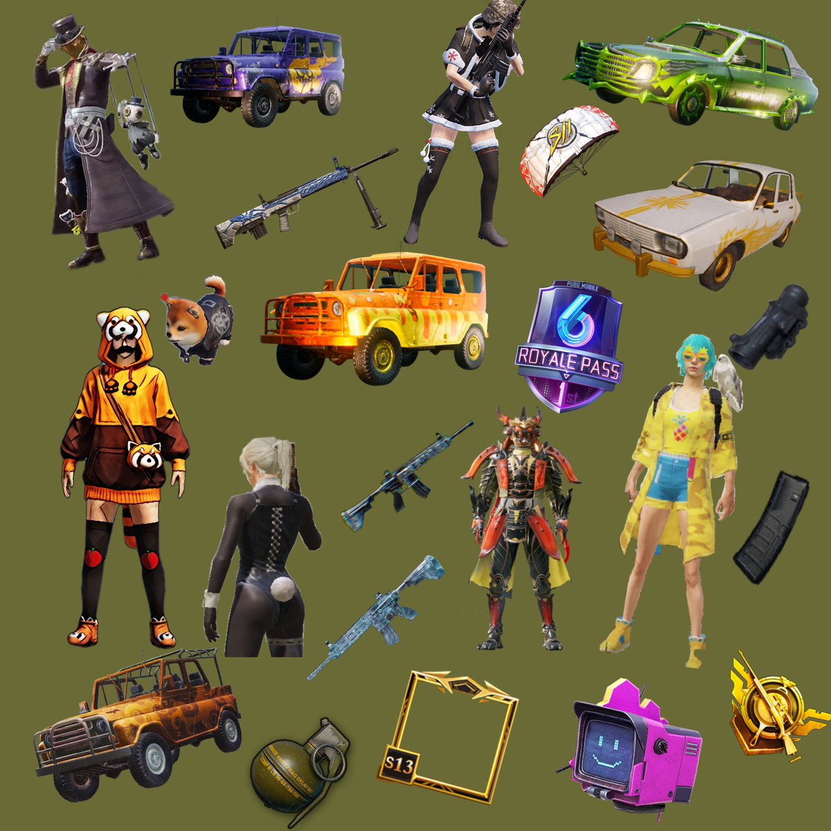 🐼💖The PUBGM casual starter pack😫🔥