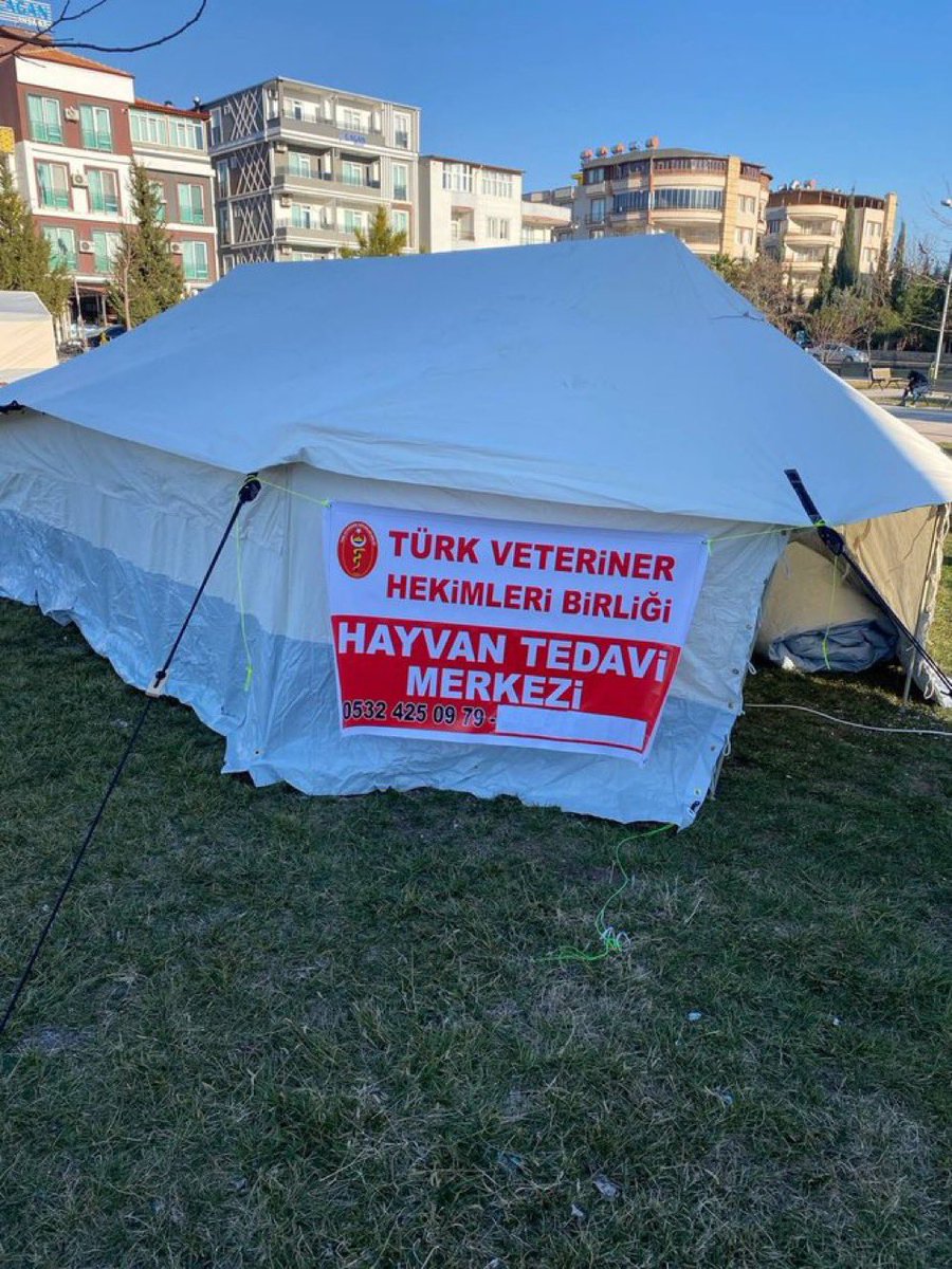 Bölgede tedaviye ihtiyaç duyulan tüm canlar için Türk Veteriner Hekimler Birliği tarafından Adıyaman'da kuruldu. Merkeze 0532 425 09 79 no'lu telefondan ulaşabilirsiniz.