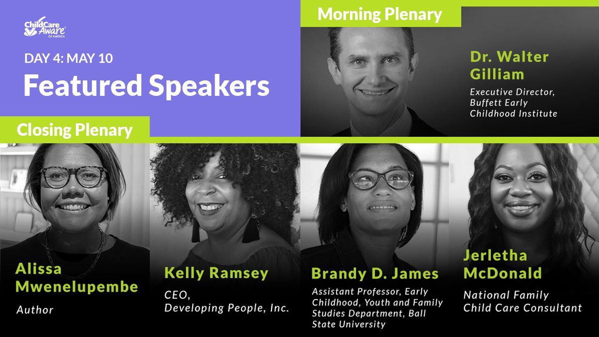 ChildCareAware's tweet photo. We're pleased to announce our newest plenary speakers for #CCAoASymposium23. Learn how #ece professionals have been a historically exploited labor group & hear from the authors of "Stories of Resistance: Learning from Black Women in Early Care & Education" https://t.co/EUKFzFsoiB https://t.co/TKHxWCbLpm