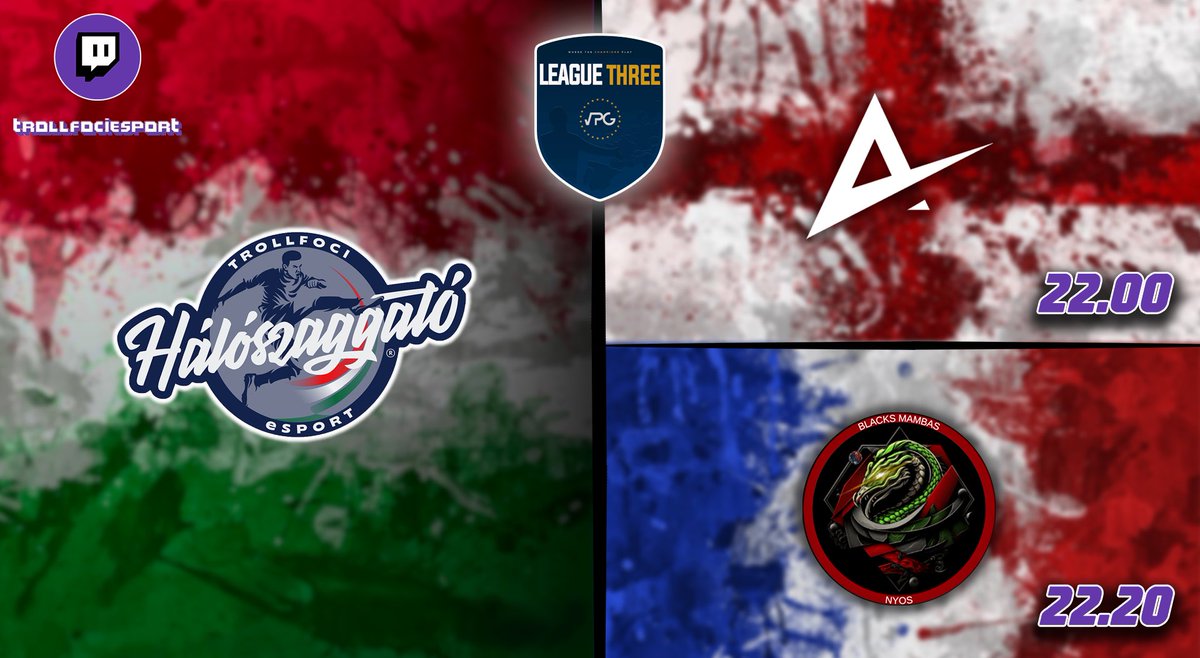 TrollFoci-Hálószaggató eSport (@trollfocie) on Twitter photo Monday’s fun <a href="/VPGEurope/">Virtual Pro Gaming | Europe</a>
🆚 @ApexFIFA_ 🇬🇧
⏰ 22:00
🆚<a href="/BlackSMambaS2/">BlackS MambaS 2</a> 🇫🇷
⏰ 22:20
🎥Twitch.tv/trollfociesport
#playstation #proclubs #leaguematch #football #esport #FIFA #stream #instagram #fifa23 #mik #trollfoci #hungary Monday’s fun <a href="/VPGEurope/">Virtual Pro Gaming | Europe</a>
🆚 @ApexFIFA_ 🇬🇧
⏰ 22:00
🆚<a href="/BlackSMambaS2/">BlackS MambaS 2</a> 🇫🇷
⏰ 22:20
🎥Twitch.tv/trollfociesport
#playstation #proclubs #leaguematch #football #esport #FIFA #stream #instagram #fifa23 #mik #trollfoci #hungary