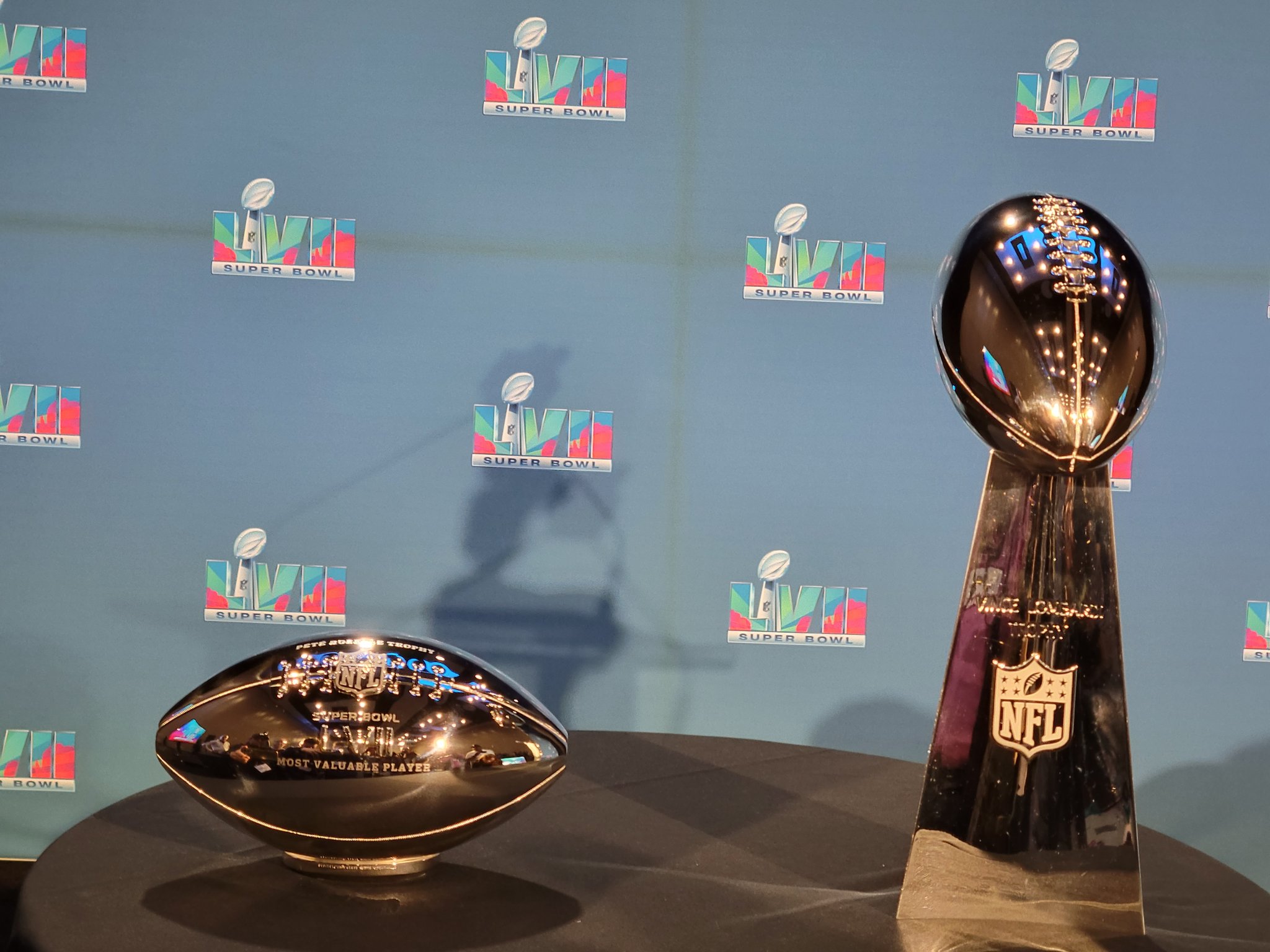 Adam Teicher on Twitter "The Super Bowl MVP trophy and Lombardi trophy