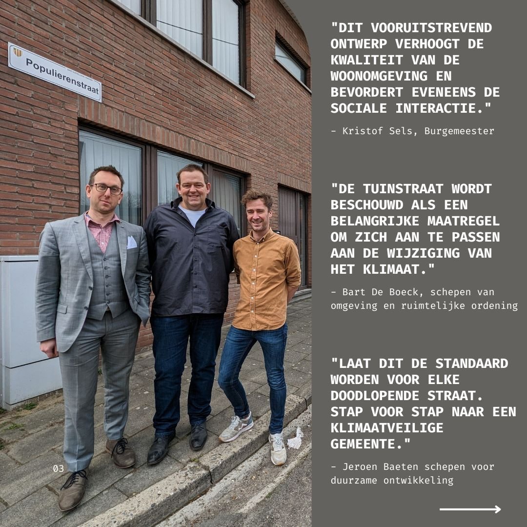NVA_SKW's tweet photo. Het vooruitstrevend voorontwerp van Populierenstraat en Lindestraat moet worden beschouwd als een belangrijke maatregel voor de gemeente om zich aan te passen aan de wijzigingen van het klimaat, zoals wateroverlast bij hevige regenbuien en hittestress tijdens hete zomers. https://t.co/tFxpcogPKw