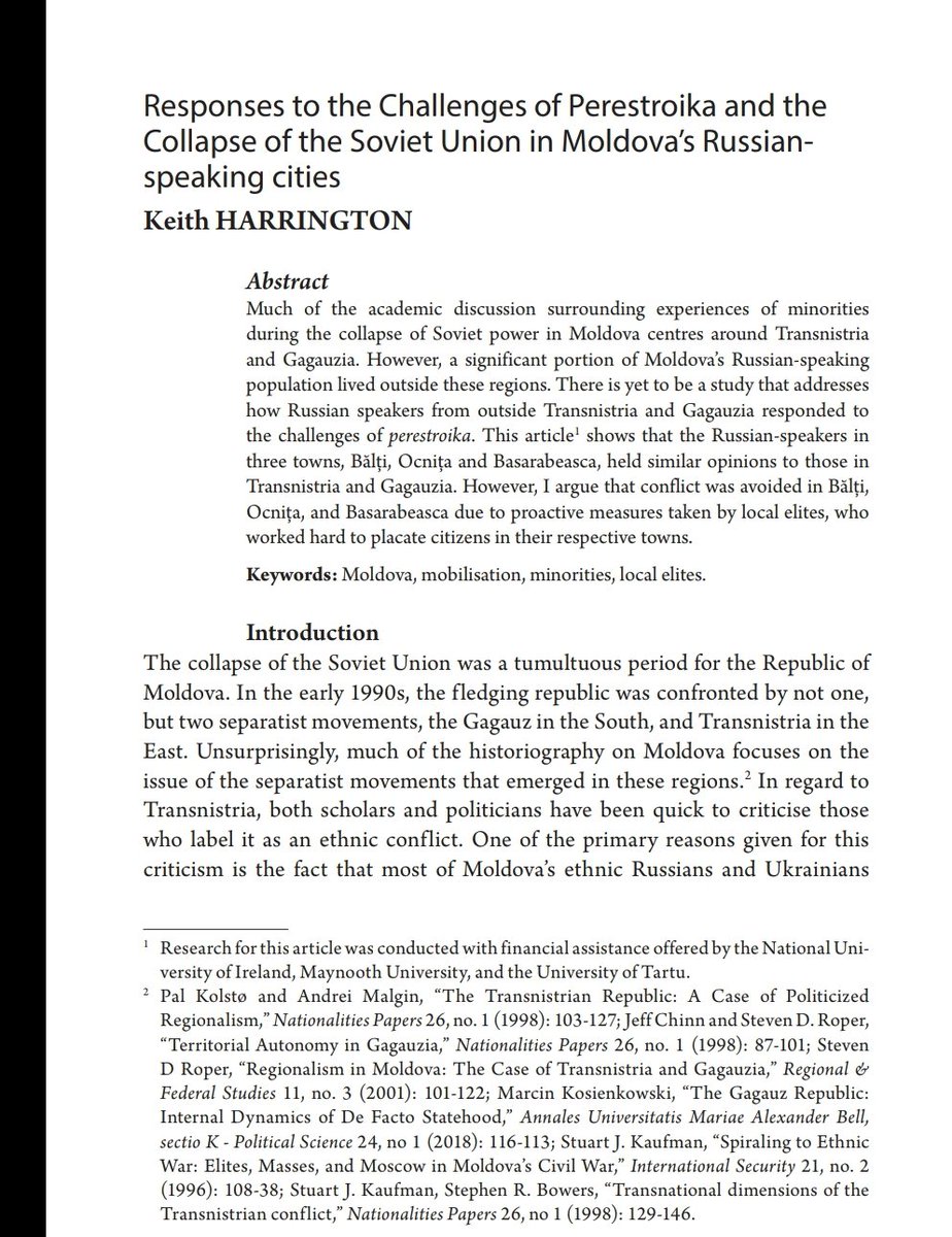 How did #Russian speakers outside #Transnistria &amp; #Gagauzia respond to the collapse of #Soviet power in #Moldova? I address this question in my my latest article for @MdPlural
You can find it here 👇
doi.org/10.37710/plura…