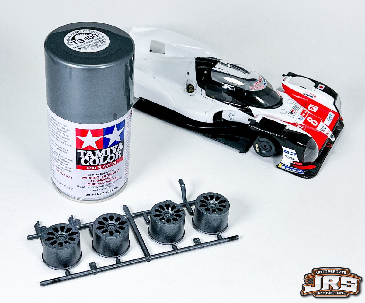 deircrfan's tweet photo. Wheels are finished on the @TGR_WEC Toyota.  @ToyotaRacing @alo_oficial @Sebastien_buemi @Michelin_Sport @24hoursoflemans @FIAWEC @DENSOAutoParts #gazooracing #24hrsoflemans #tamiya #ScaleModel @TamiyaUSA https://t.co/pLKZ1ayCk3