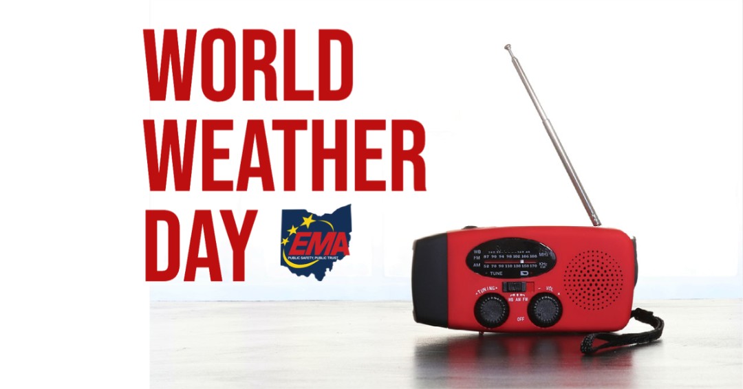Ohio_EMA's tweet photo. Today is World Radio Day! We would like to use this as an opportunity to stress the importance of having a  NOAA weather radio - All Hazards. Learn more at https://t.co/RMHMbukUxp #WorldWeatherDay https://t.co/vb9rH5fC3V