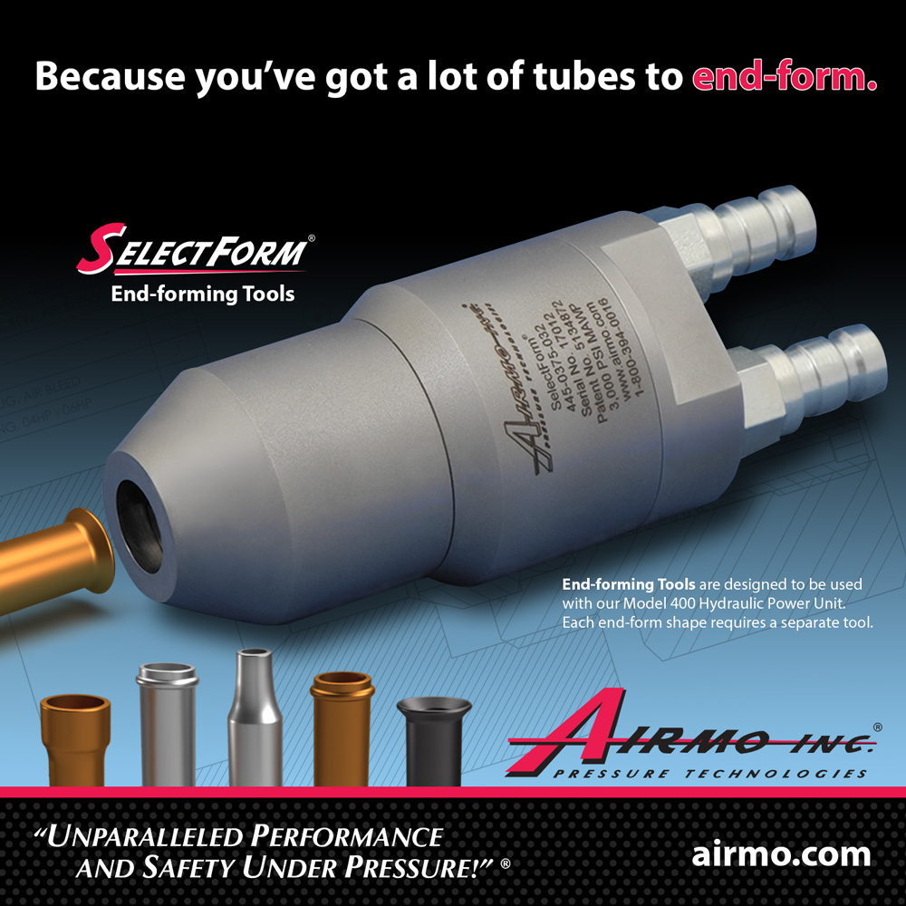 Discover the value of SelectForm® End Forming Tools. These End Forming tools are engineered to your unique tube specifications and produce precision end-forms with minimal marring when powered by a SelectForm® Hydraulic Power Unit.

Learn More: airmo.com/end-forming-to…