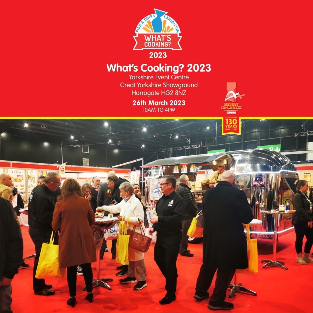 WHAT’S COOKING? 2023… What’s it all about? Find out here colbeck.co.uk/fish-and-chip-…  #whatscooking2023 #fishandchipstradeshow #takeawaytradeshow #foodservicetradeshow