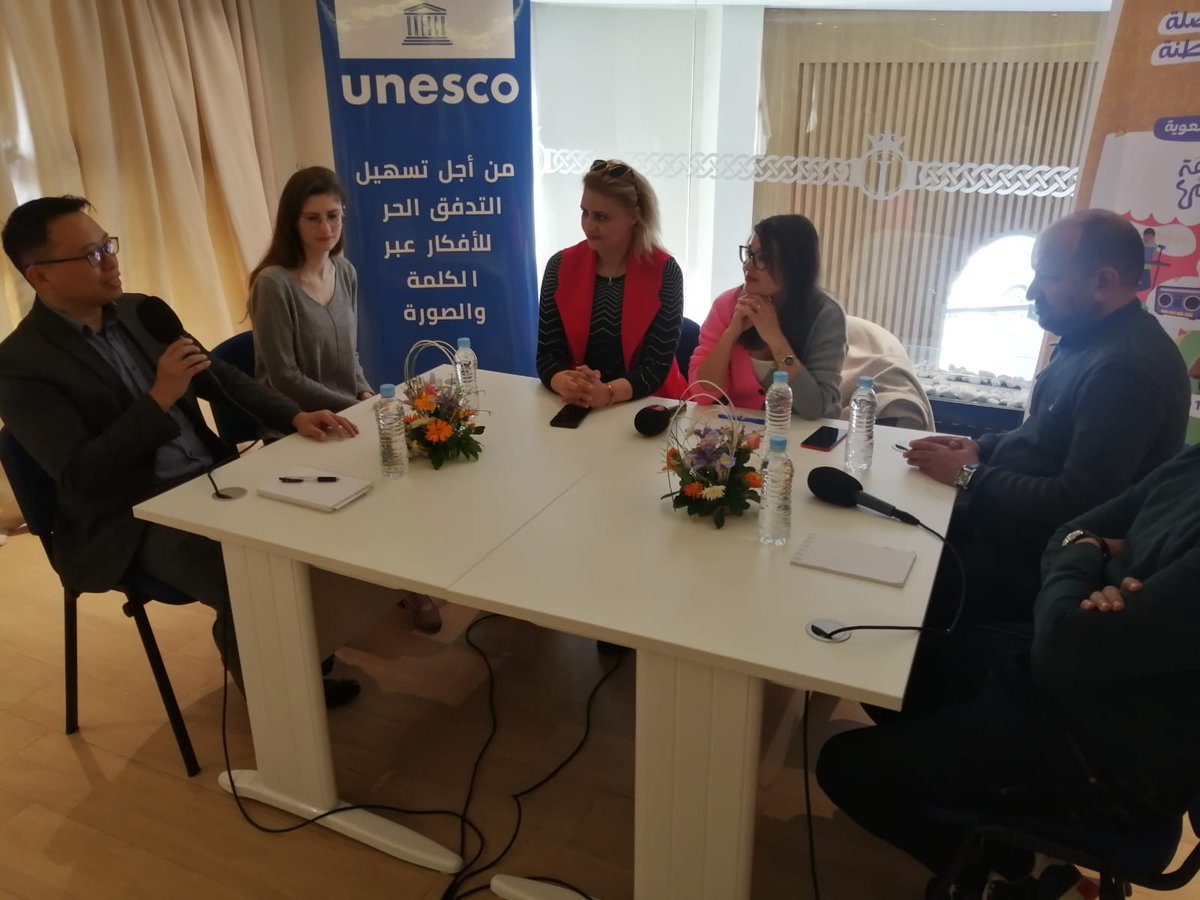 mingkuok's tweet image. Célébrons ensemble la Journée mondiale de la radio. Nous discutons le rôle de la radio dans la prévention des conflits et consolidation de la paix avec @kechradioorg @ERIM_ngo #AIC #UTMA #Maroc #Tunisie #Maghreb @UNESCO_Maghreb #WorldRadioDay #Radio
