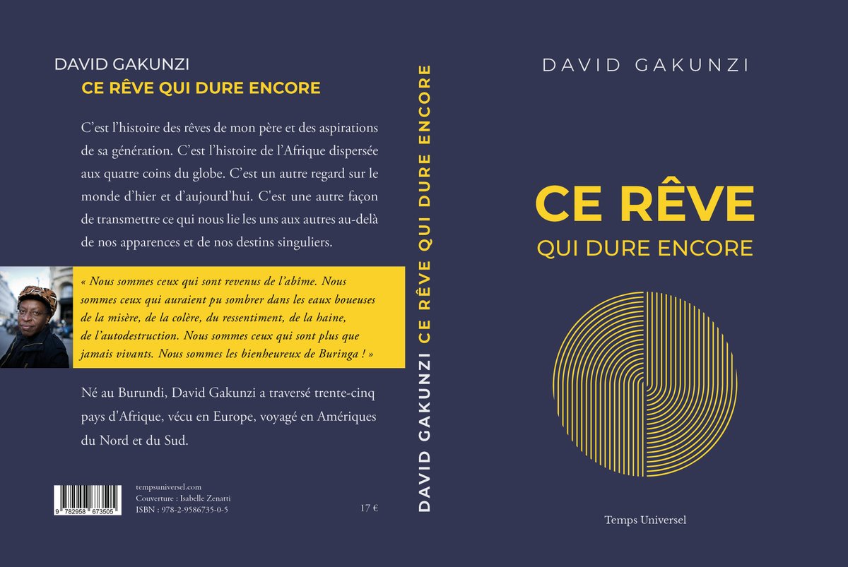 Grand plaisir de vous présenter la couverture et la quatrième de couv de mon nouveau livre intitulé : "Ce rêve qui dure encore". 
Récit sur la puissance du souffle de la vie.
A paraître fin mars.