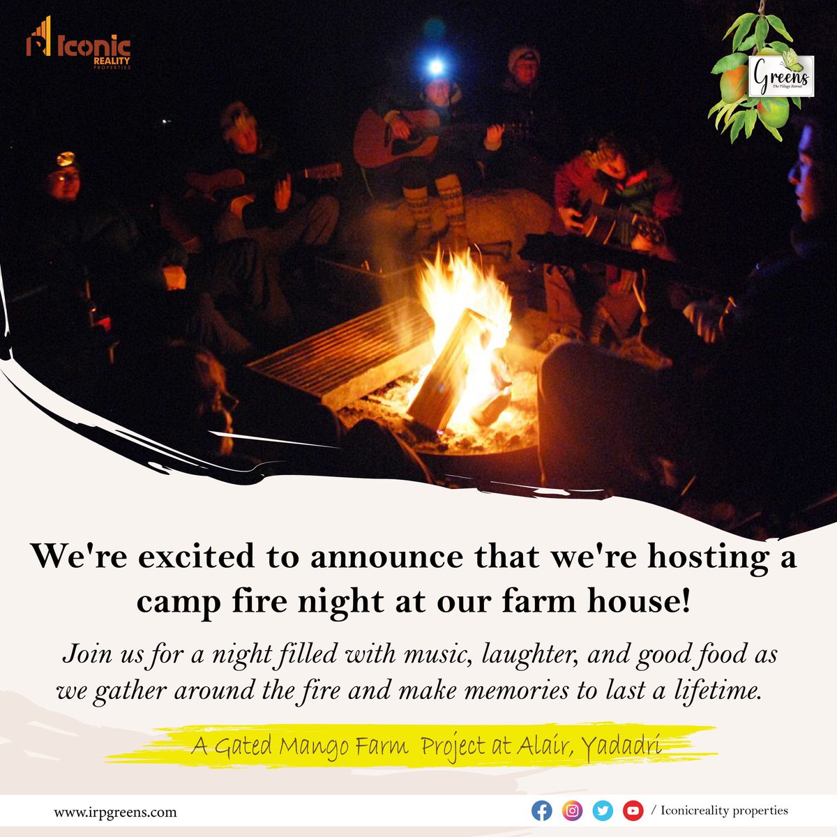 iconic__reality's tweet photo. "Get ready for an unforgettable night under the stars! Join us for a cozy campfire at our farmhouse and escape the hustle and bustle of city life. Plus, you won't want to miss the chance to explore our breathtaking farmland. Trust us, you won't find a better view anywhere else! https://t.co/yX7BTrYf5f