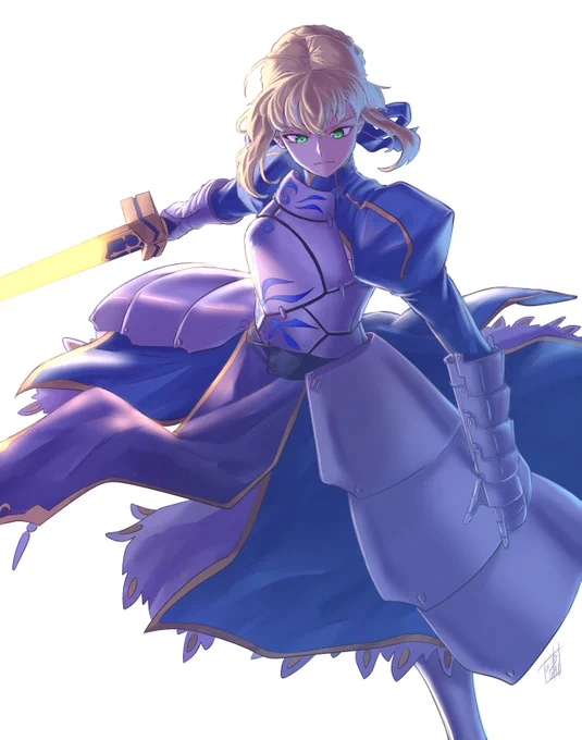 セイバー。Fate/stay night 加筆 