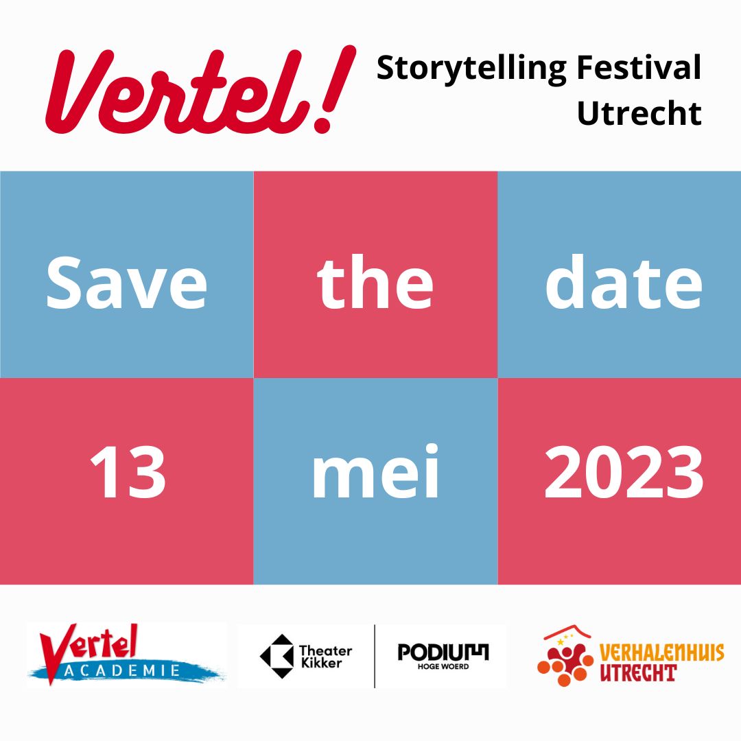 De Vertelacademie is partner in de vierde editie van het Utrechtse festival Vertel! Houd onze  social media kanalen de komende weken in de gaten voor meer info!