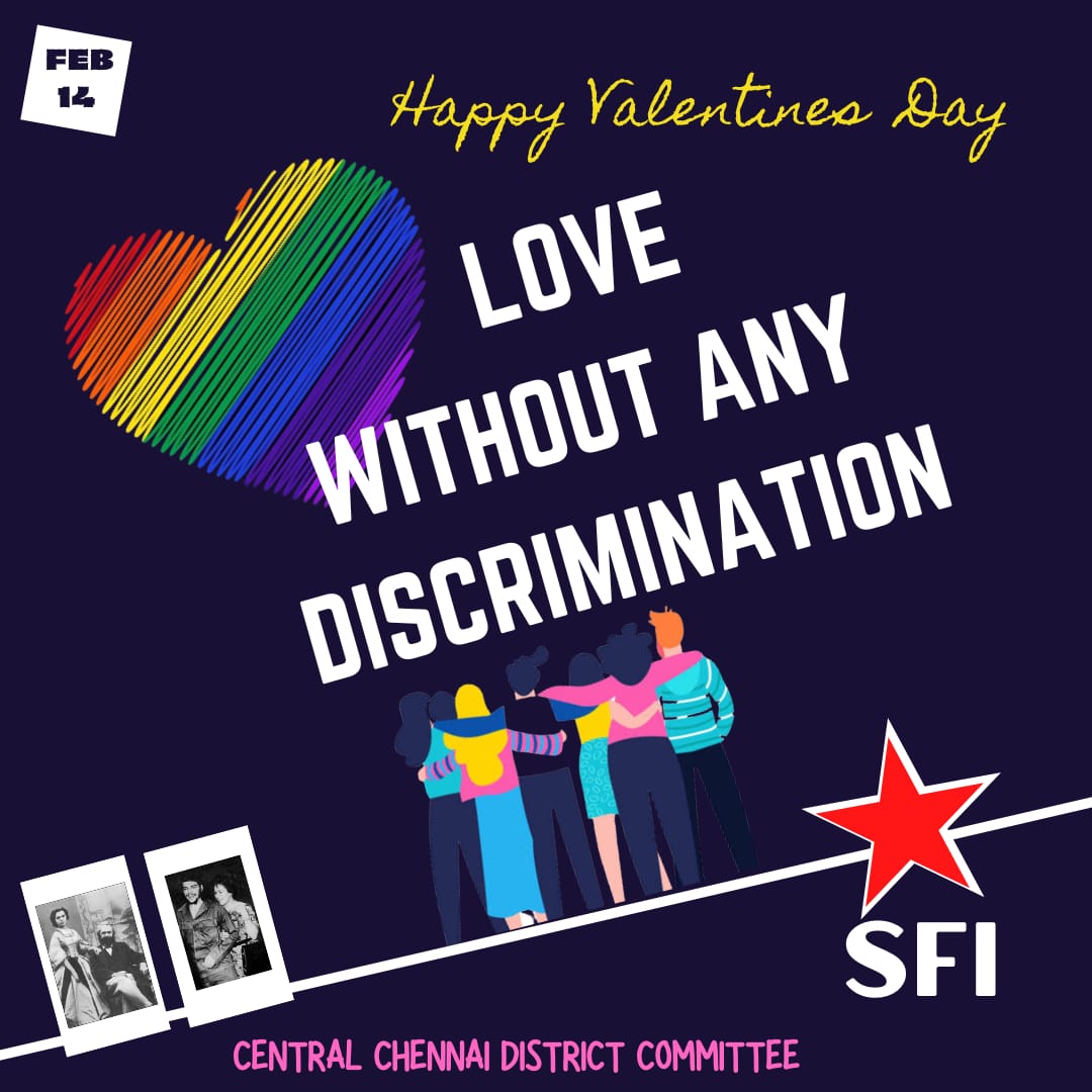 Mirdhula7's tweet photo. 🌈💞 Love without any discrimination ✊
Happy Valentine's Day 
#ValentinesDay https://t.co/9oGmRwYylV