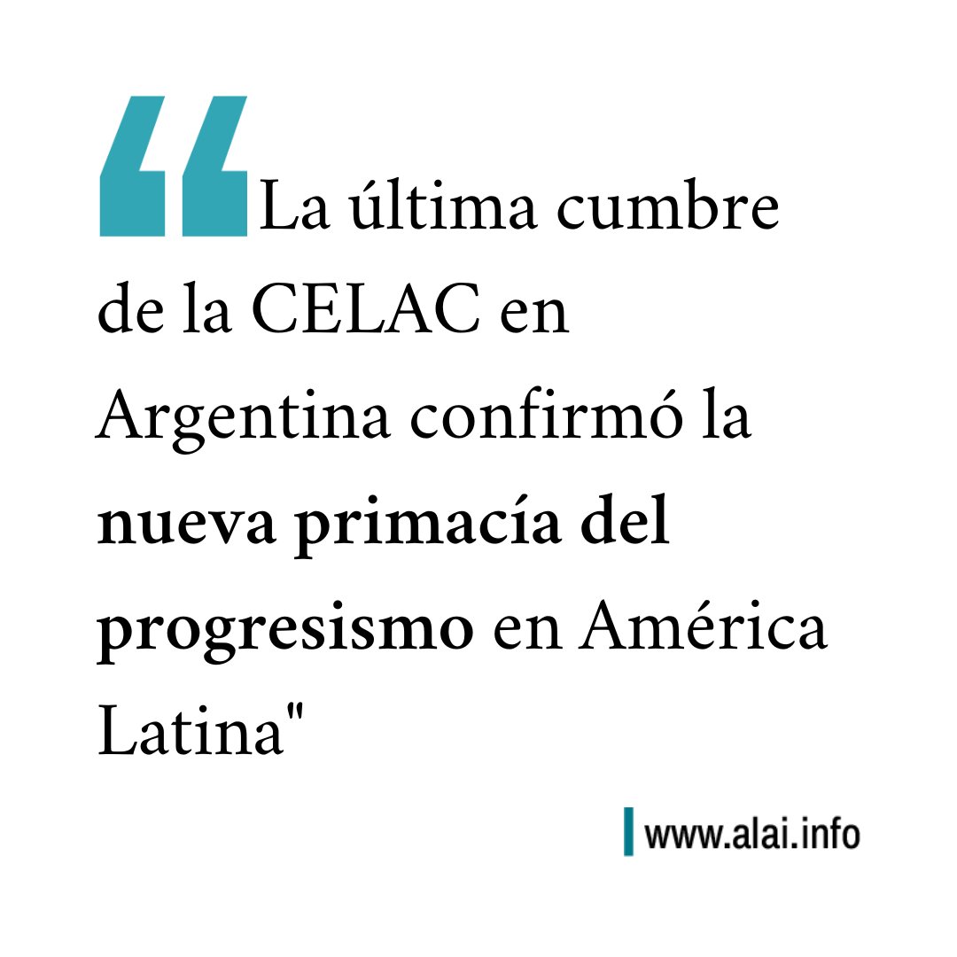 ✊| #ClaudioKatz “El resurgimiento de CELAC es particularmente doloroso para los exponentes de la restauración conservadora. En la década pasada congelaron a esa institución junto a UNASUR.”