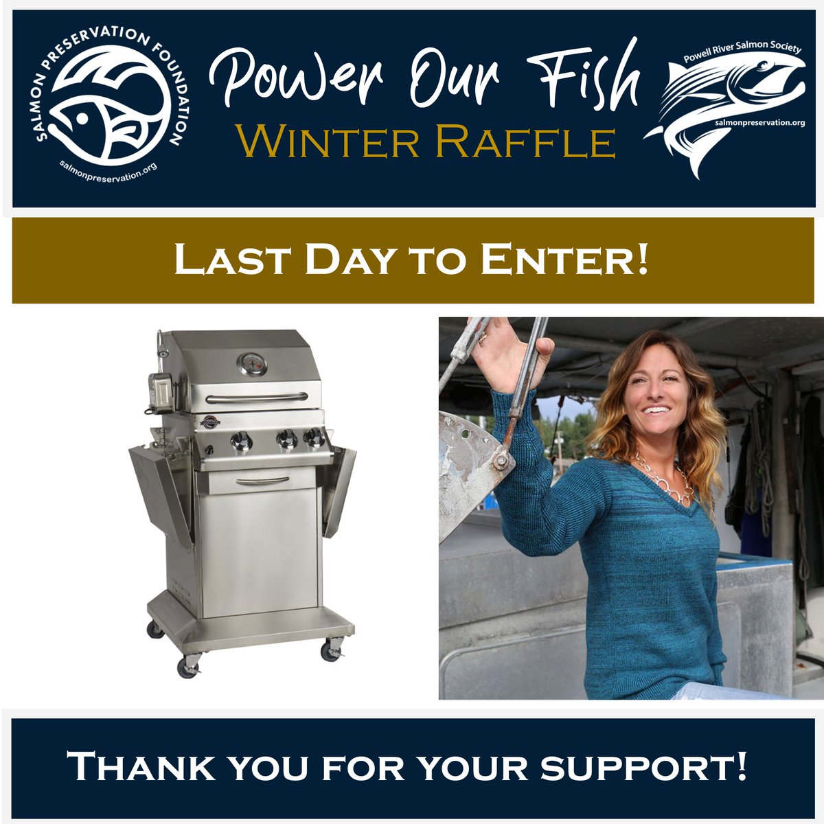 PRSalmon's tweet photo. Today is your last chance to get tickets to the power our fish raffle! Lots of amazing prizes will all proceeds going to help support local salmon enhancement and education! Check out https://t.co/rNiey0cZF6 to enter! https://t.co/SzIAjWT38i