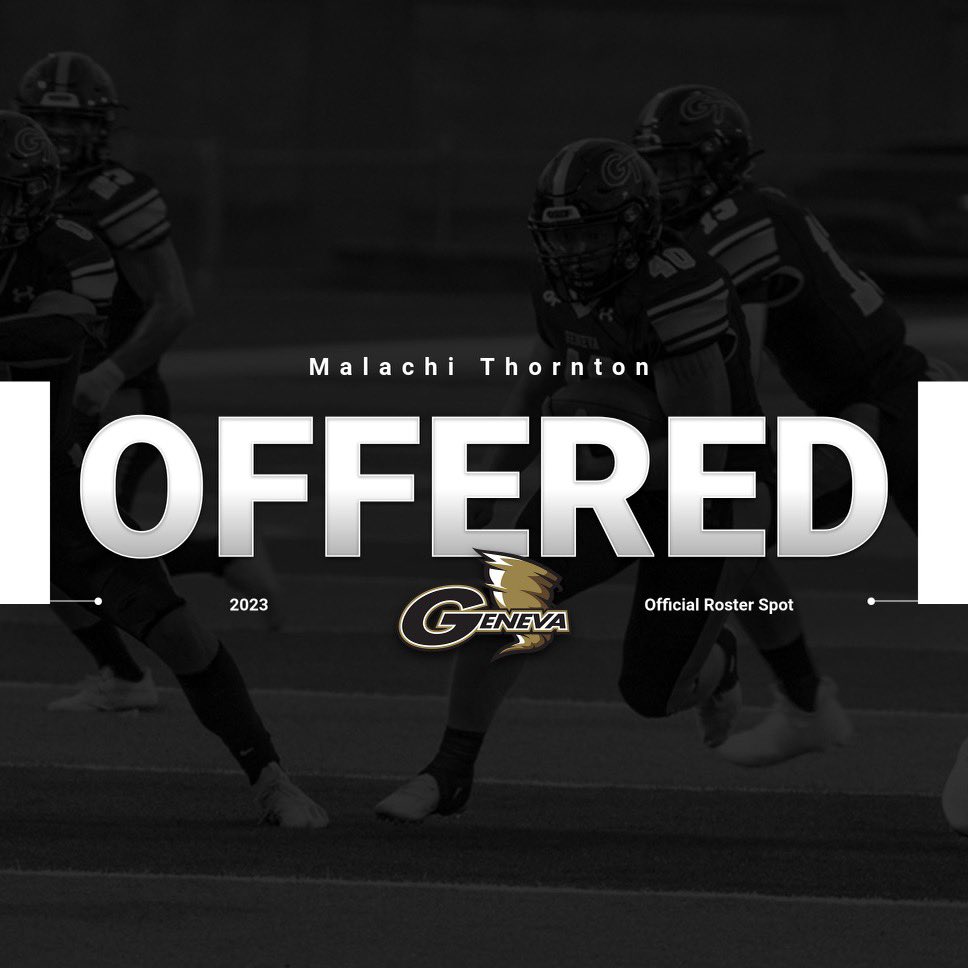 laceupmal's tweet photo. Blessed to say after a great conversation with @William__Edgar I have received a second offer🟡⚫️@Geneva_Football https://t.co/7zvchelgLS