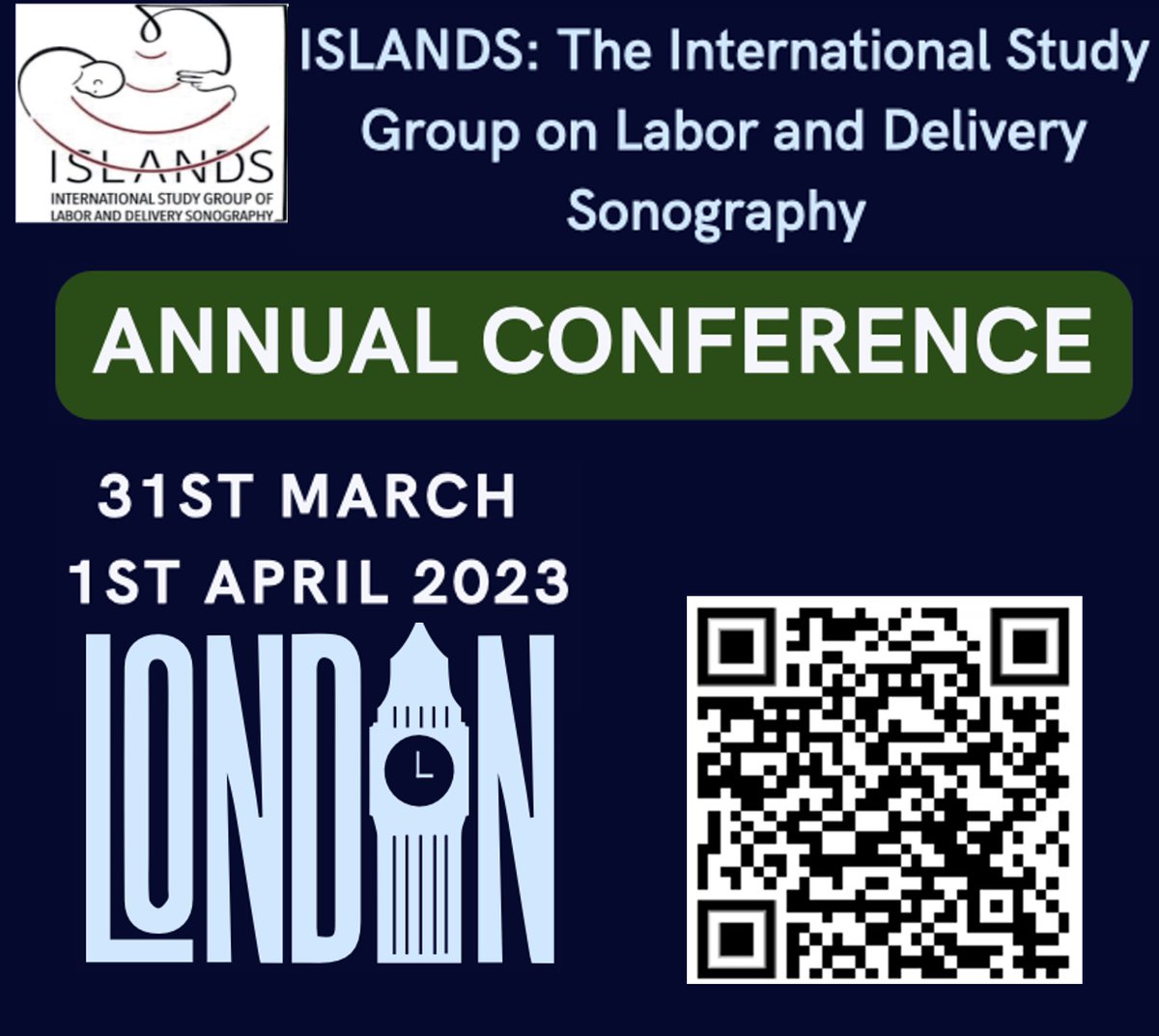 Meet us in #London at the annual ISLANDS conference! 31st March & 1st April 2023 Find out more bout this great event here: islands-group.com #LaborSonography #IntrapartumUltrasound #ISLANDS_London_2023 #astraiasoftware #WomensHealth
