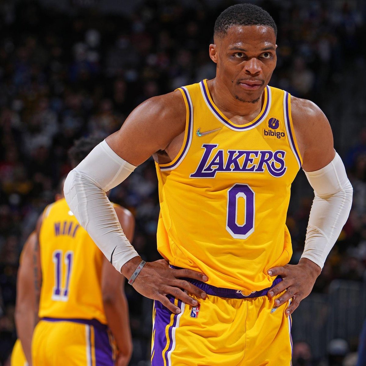 NBAMemes's tweet image. Right before his departure, Russell Westbrook donates 400 pairs of shoes to students at South LA charter academy.

How can you hate this man?