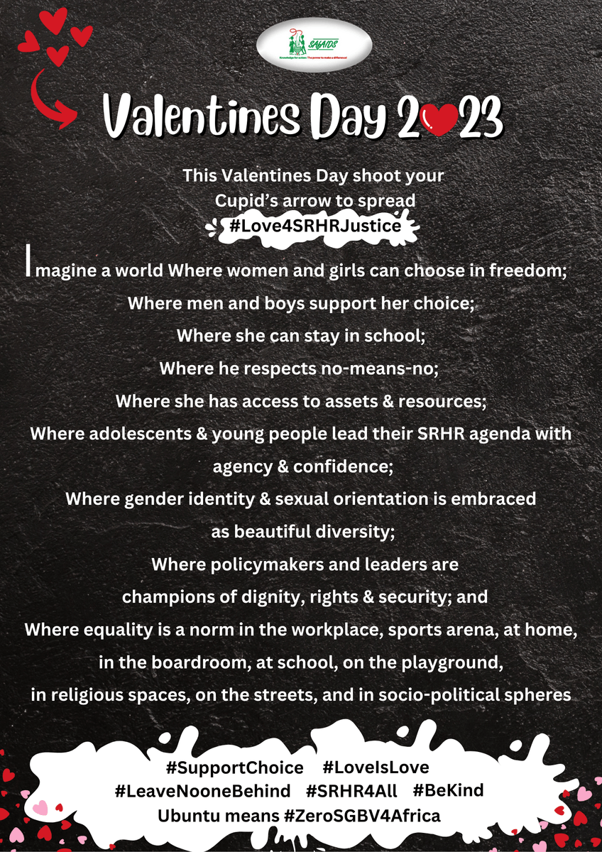 SAfAIDS's tweet photo. SAfAIDS 2❤️23 #ValentinesDay Gift for You. Join us to spread #Love4SRHRJustice https://t.co/jlwpvqQYY2