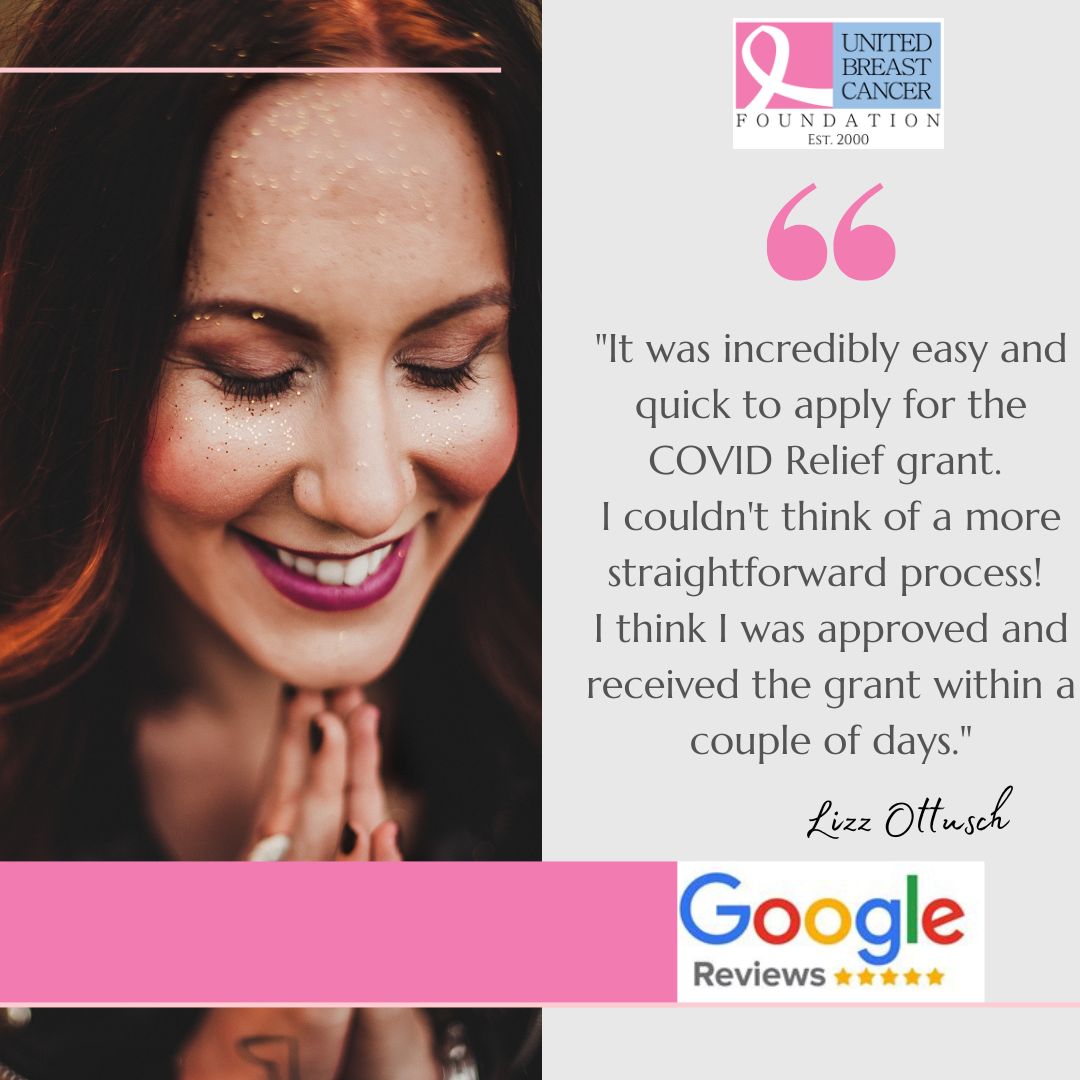UBCF offers various grants to those needing assistance. Our process is quick and easy, as we want our clients to focus on what's important, their health. Thank you for this fantastic review Lizz! Learn more at UBCF.org.