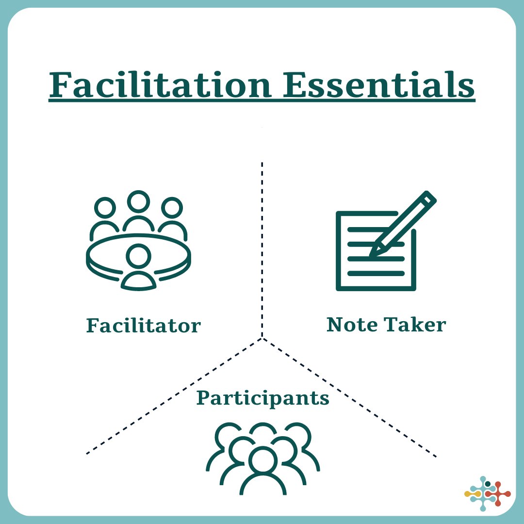 Assigning roles is crucial for facilitating successful conversations. At its most basic, facilitations consist of a facilitator aided by a note taker and a set of participants. Join us all week long as we share #FacilitationEssentials